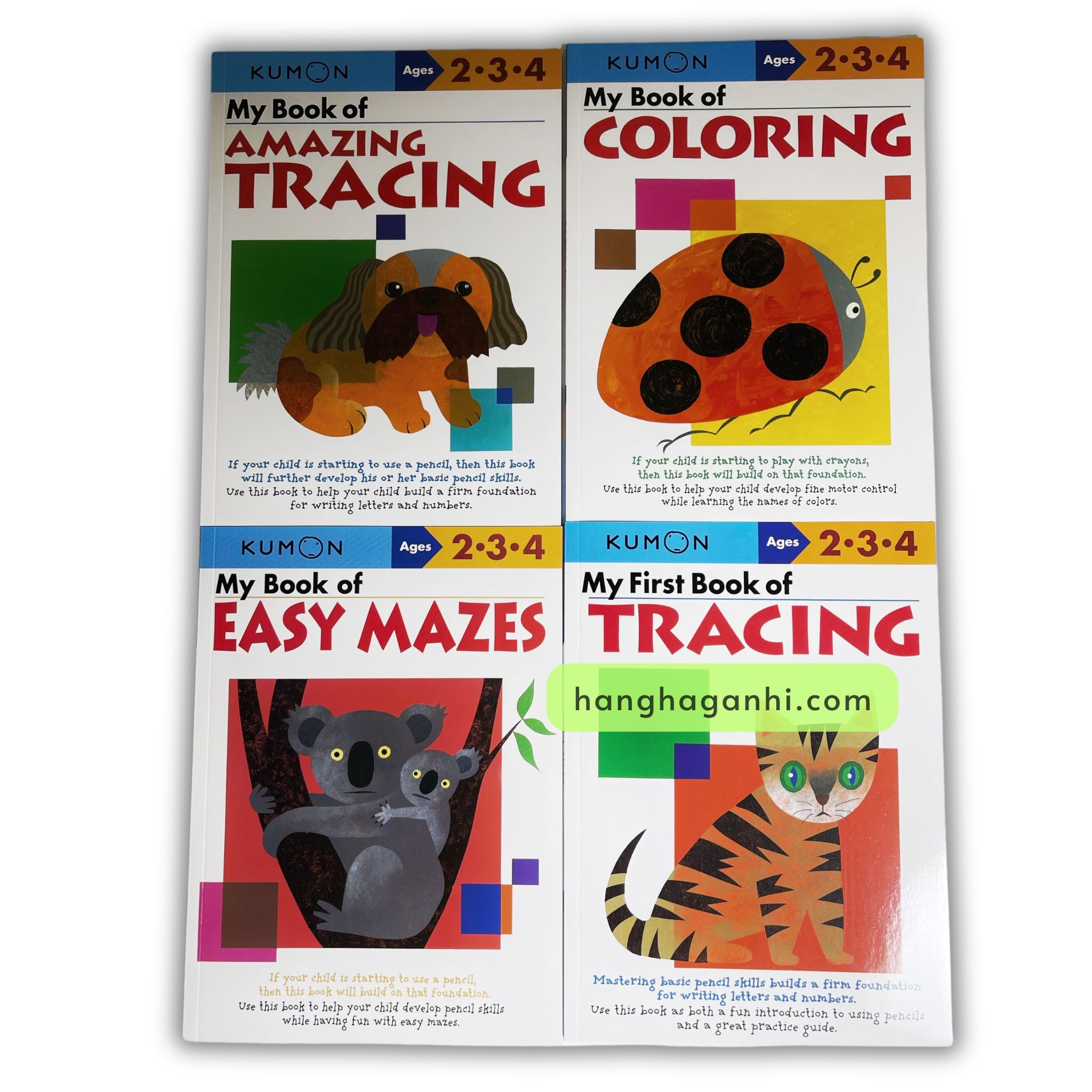 Sách Kumon 2 - 3 - 4 Tuổi Trọn Bộ 4 Quyển - [Sách Nhập Khẩu]