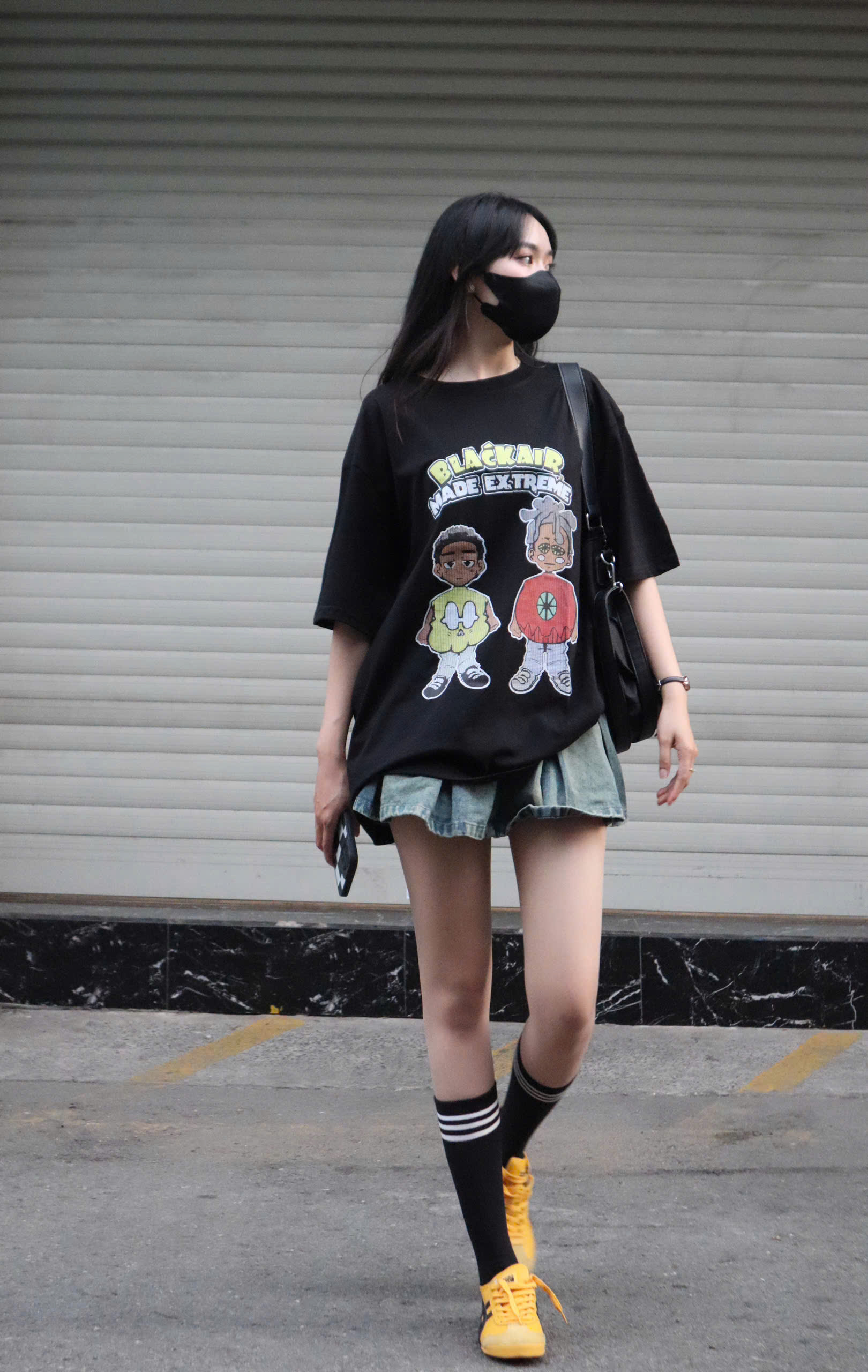 [008]Áo Thun Unisex Form Rộng Họa Tiết Hầm Hố – Chất Cotton Mịn, Nam Nữ Mặc Chuẩn Streetwear