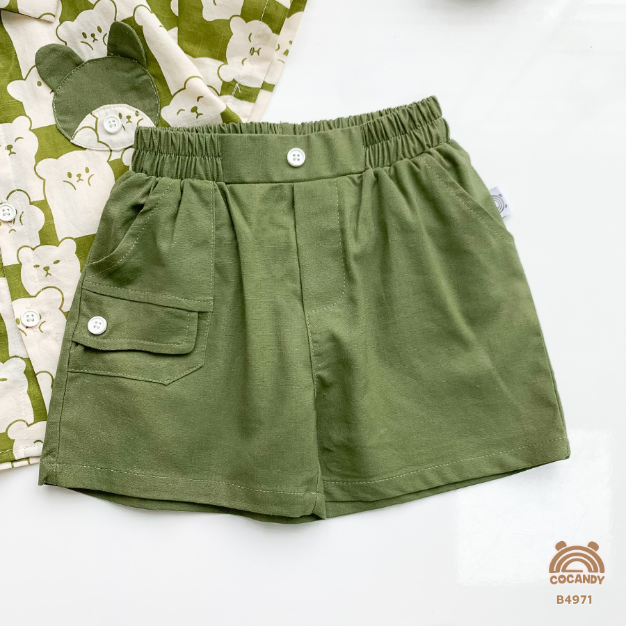 Bộ cộc XANH RÊU họa tiết gấu phối túi gấu_thumbnail_5