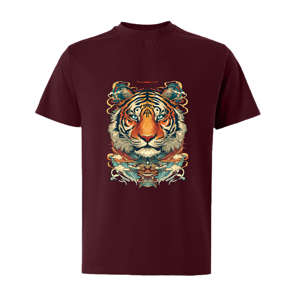 Áo thun nam form rộng 12 con giáp tuổi Dần ATD479 Miucho Iconic cotton cổ tròn in graphic_thumbnail_17