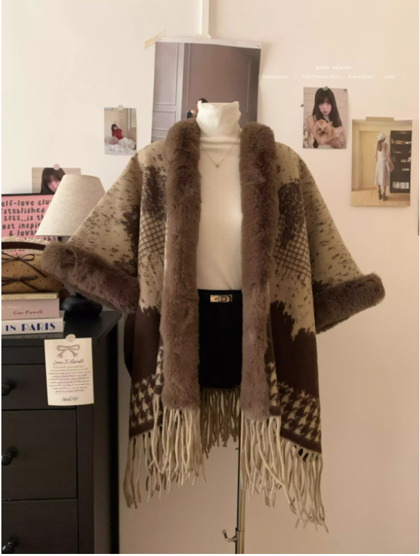 Áo Choàng Len Lông Mềm Cozy_thumbnail_2