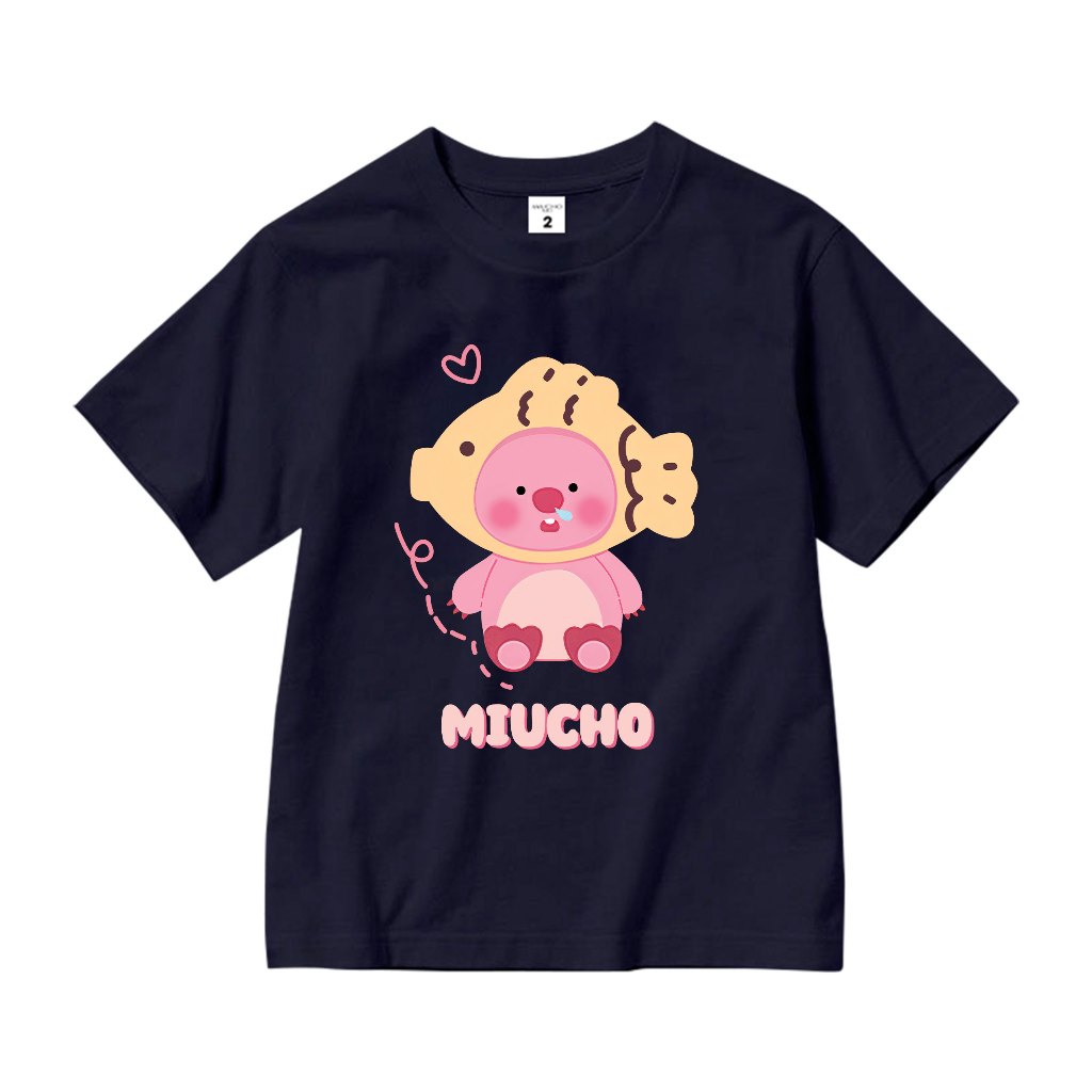 Áo thun Loopy cho bé gái 100% vải cotton thoáng mát basic AED649 Miucho Kid_thumbnail_10