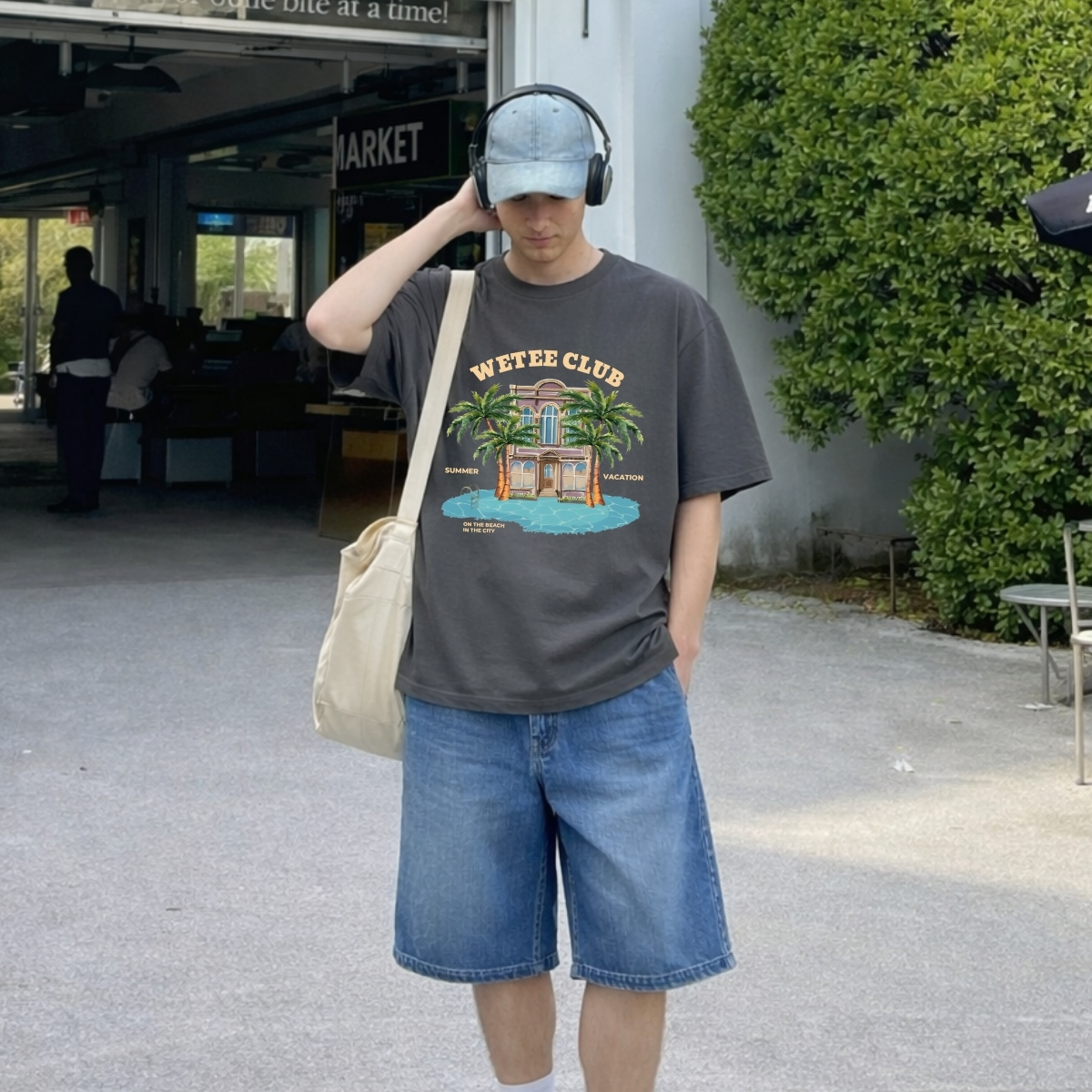 Áo thun unisex UX30 BST CÂY DỪA đi biển mùa hè dáng oversized Local brand WETEE - T050_thumbnail_8