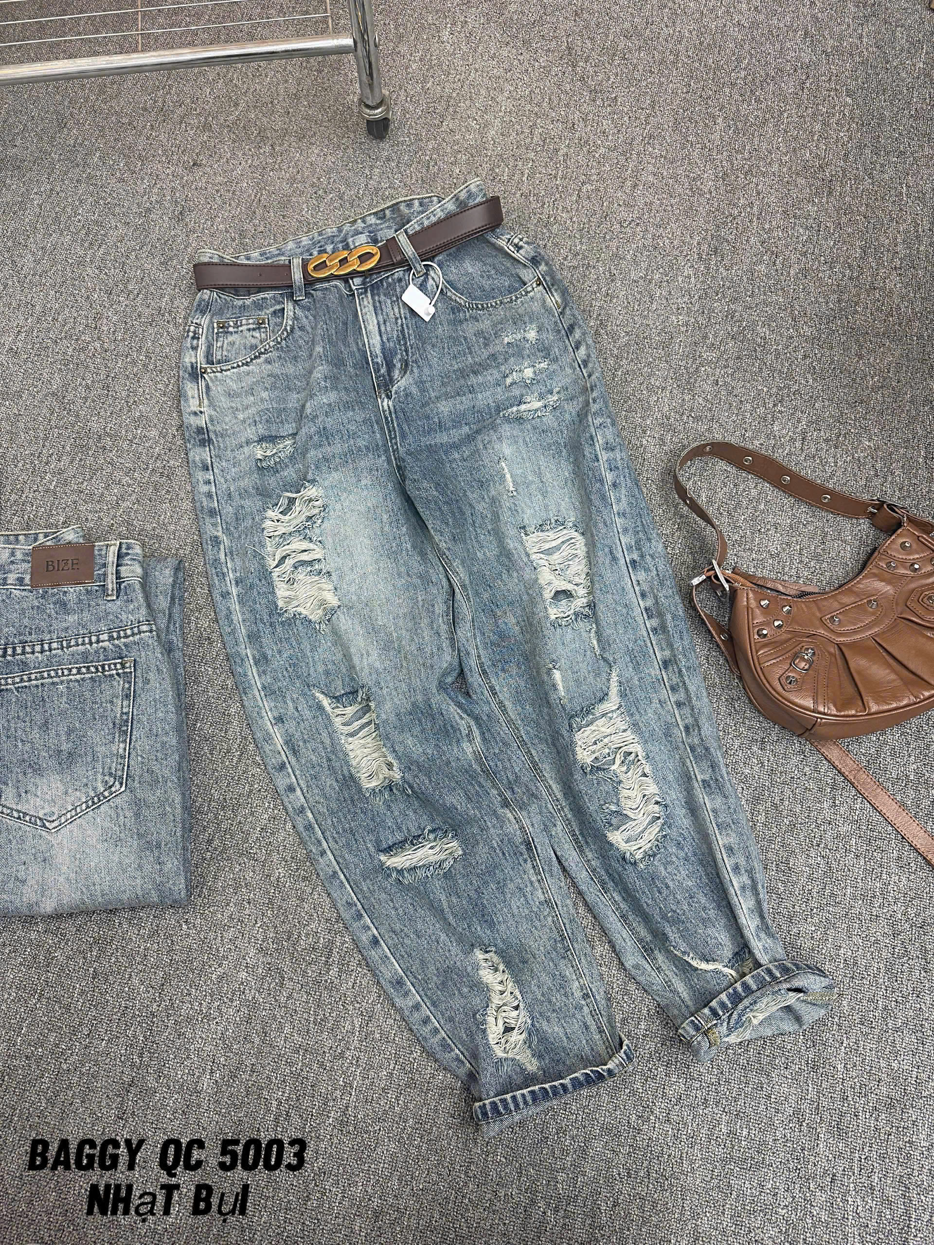 Quần baggy jean rách nhiều bigsize QJ5003 dành cho nàng béo mập từ 55-90kg_thumbnail_17