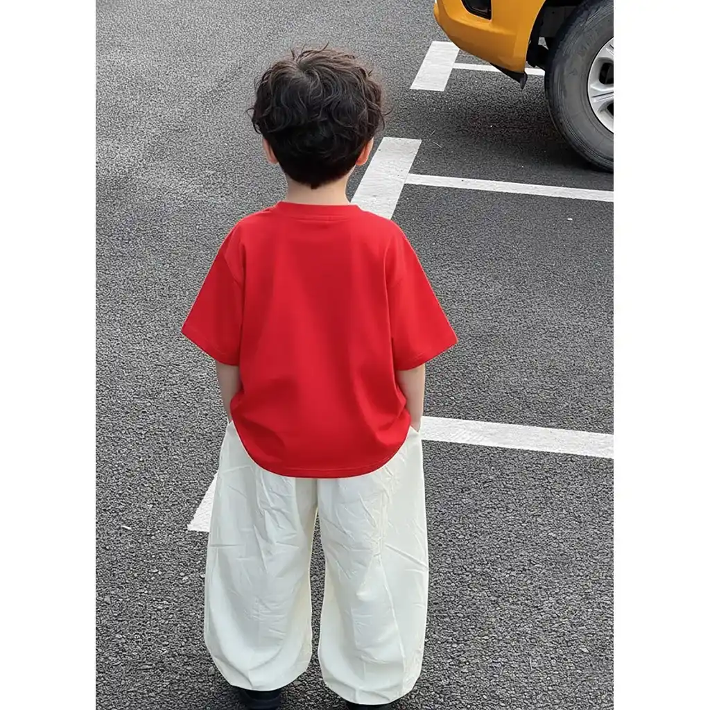 Áo thun bé trai Tết Bính Ngọ Kado vải cotton thoáng mát thoải mái cho bé tay ngắn cổ tròn 2931_thumbnail_6