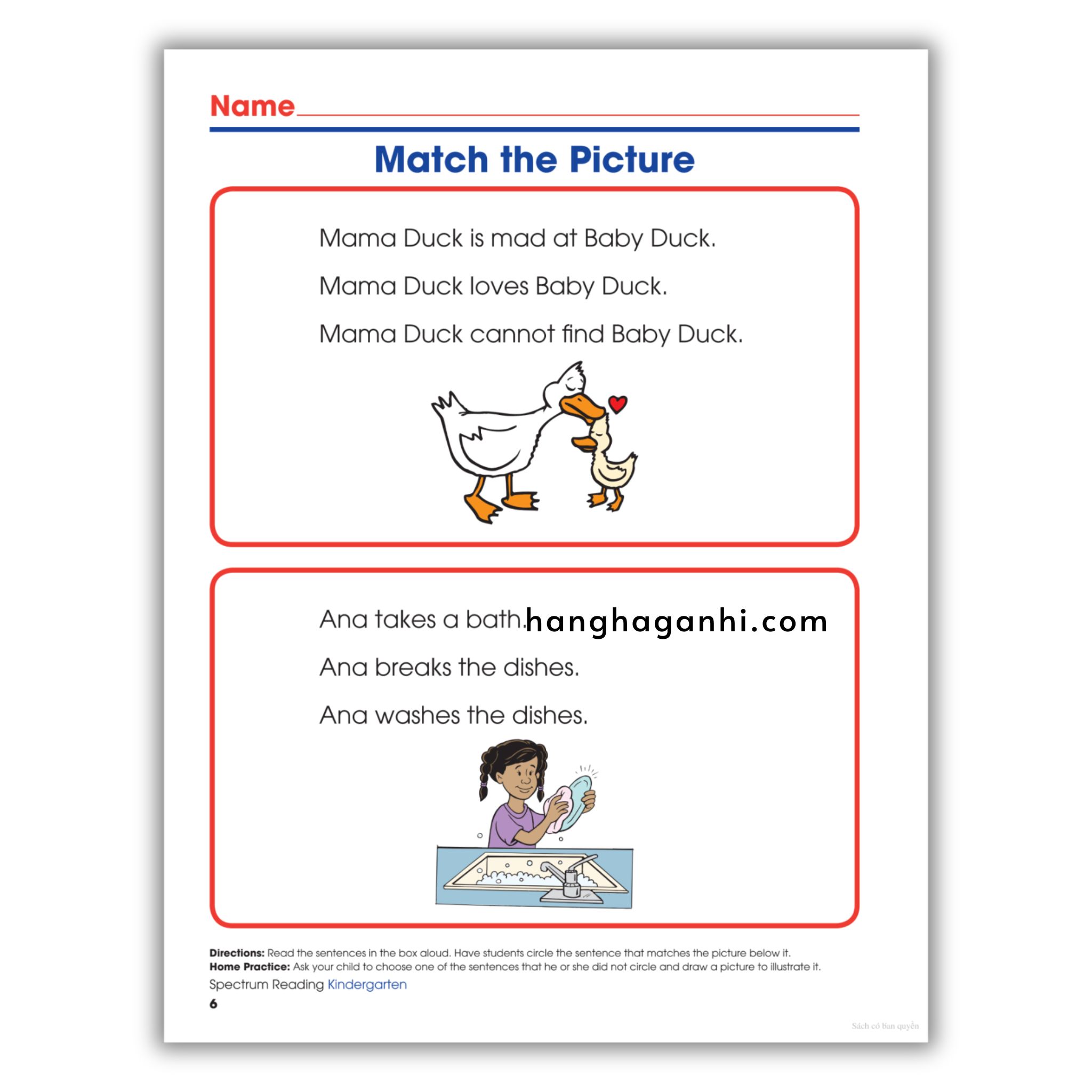 Sách Spectrum Reading Workbook Grade K_thumbnail_13