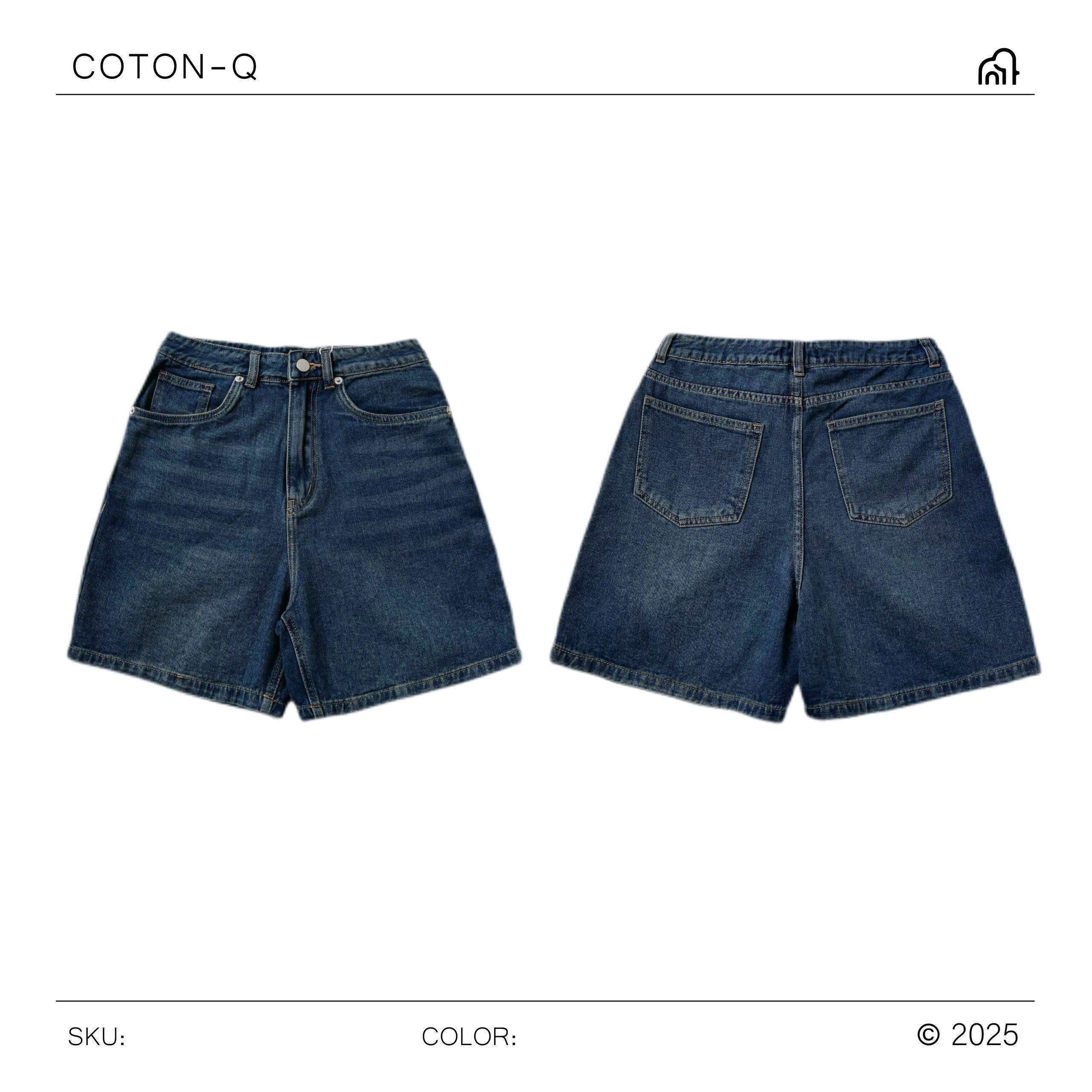 HQ070 - Quần short đậm Cotton Q