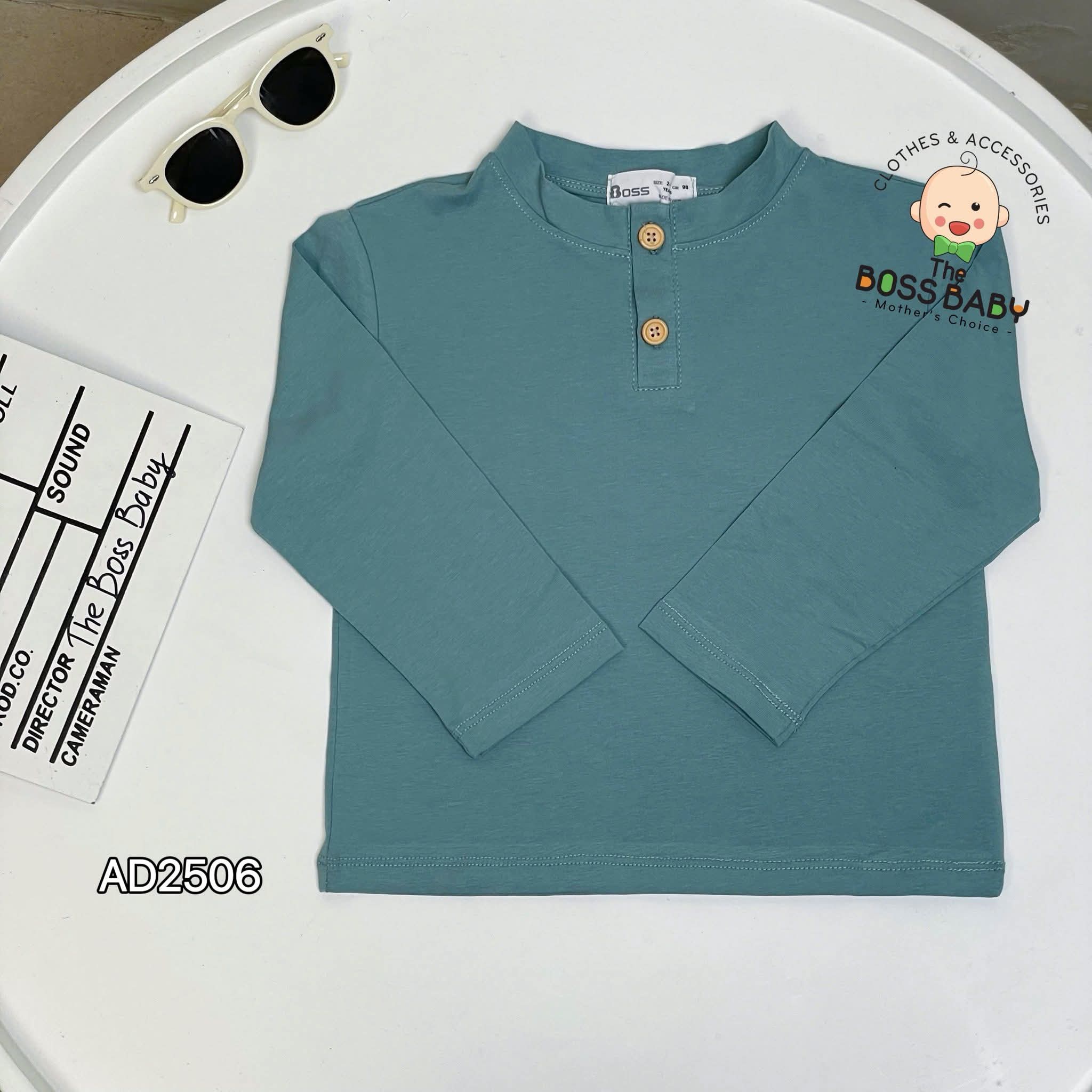 Set 3 áo cúc gỗ cổ trụ xanh_thumbnail_2