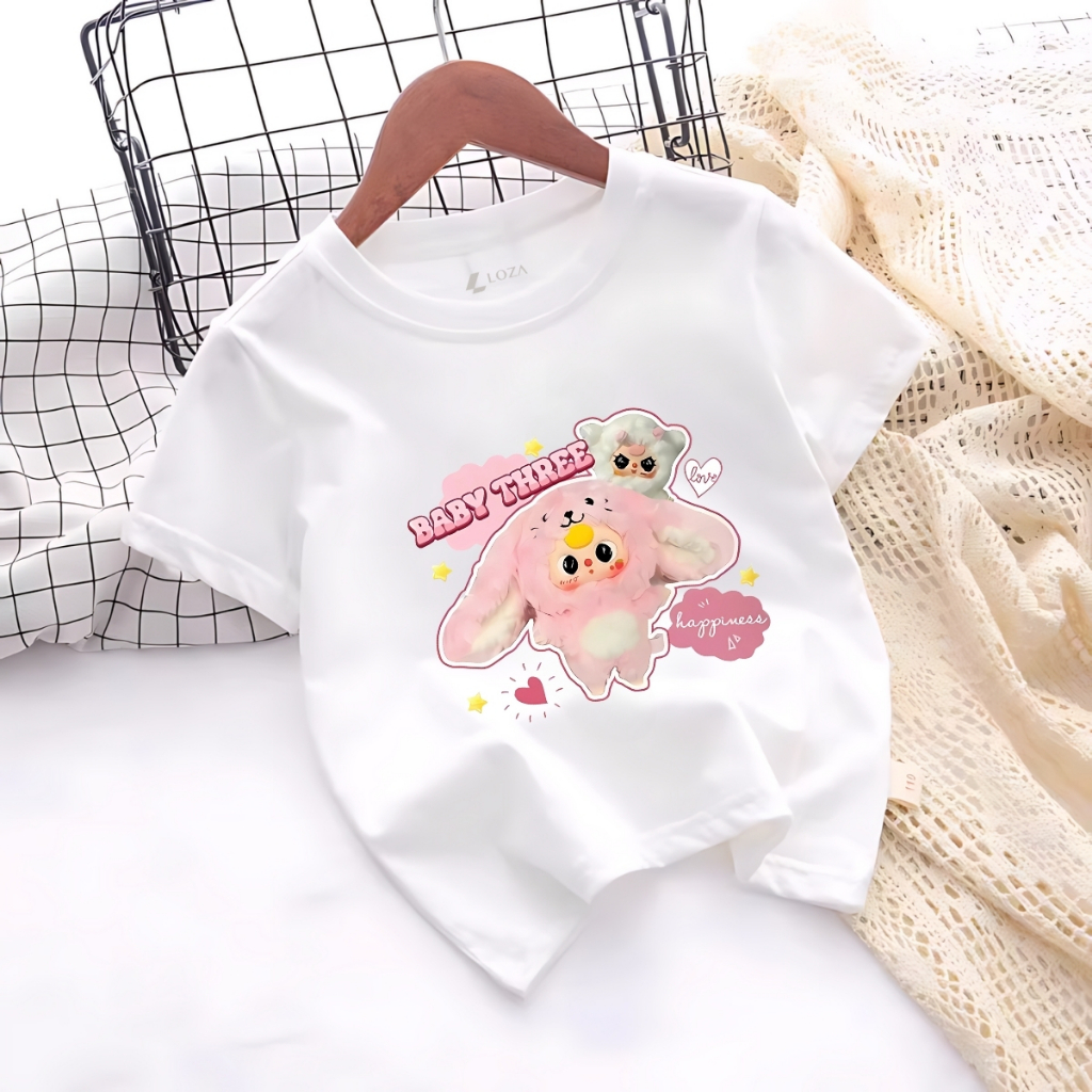 Áo thun bé gái in hình Baby Three - Loza Kids AT032_thumbnail_1