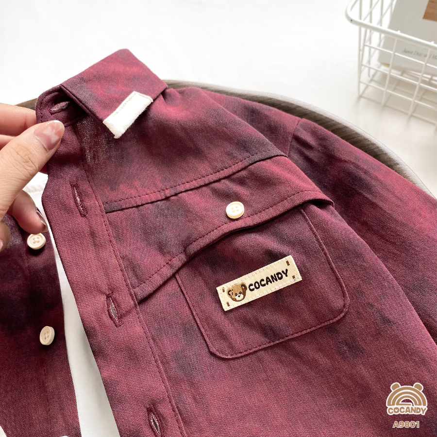 Áo dài ĐỎ LOANG  sơ mi_thumbnail_7