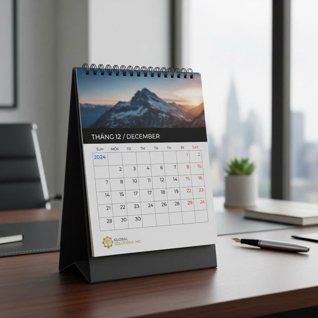 In lịch để bàn