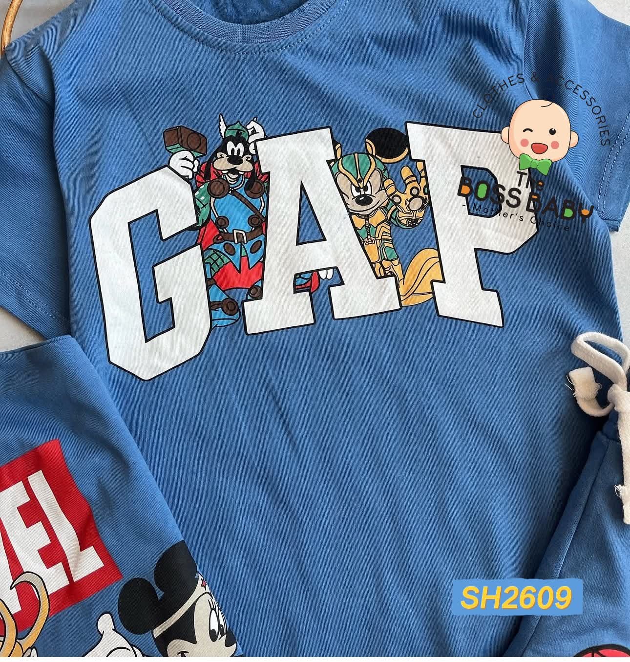 Set bộ cotton xanh GAP mickey siêu nhân_thumbnail_3