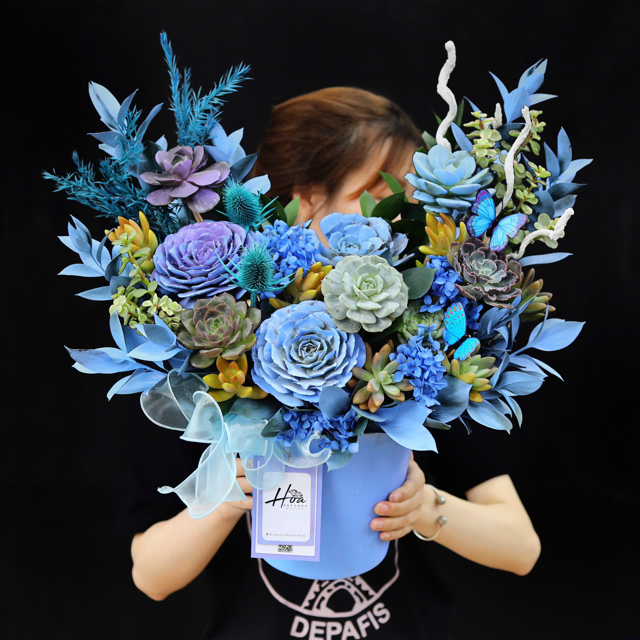 Bình sen đá xanh đại dương