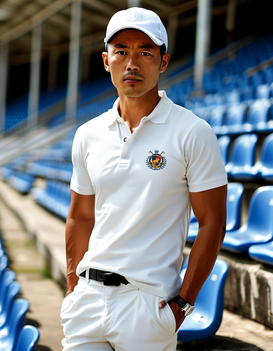 Áo polo nam form vừa regular vải cá sấu đứng form thoáng mát 1843 Miucho Iconic in artwork_thumbnail_2