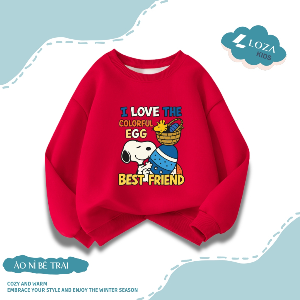 Áo sweater bé trai in hình BST Snoopy nhiều mẫu - Loza Kids IN010_thumbnail_13