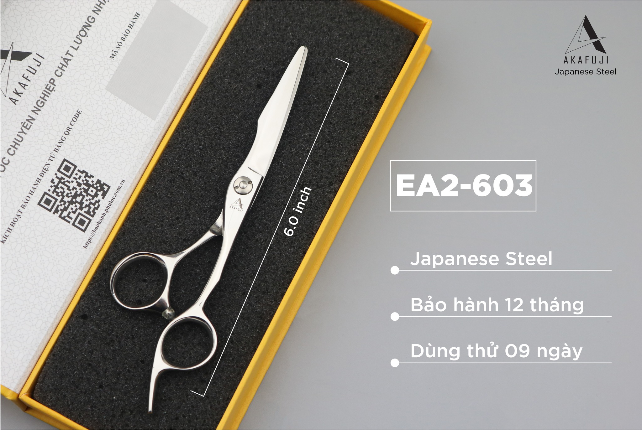 Kéo cắt tóc VIKO AKAFUJI EA2-603 - bảo hành 1 năm_thumbnail_4