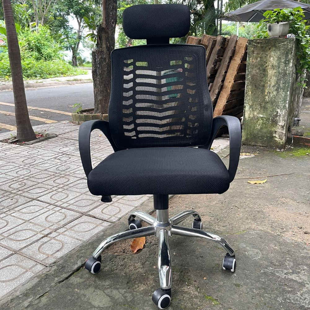 Ghế Văn Phòng LX503 – Tựa Đầu Êm Ái, Lưng Xương Cá Thoáng Khí, Ngả Lưng Thư Giãn Bảo Vệ Cột Sống