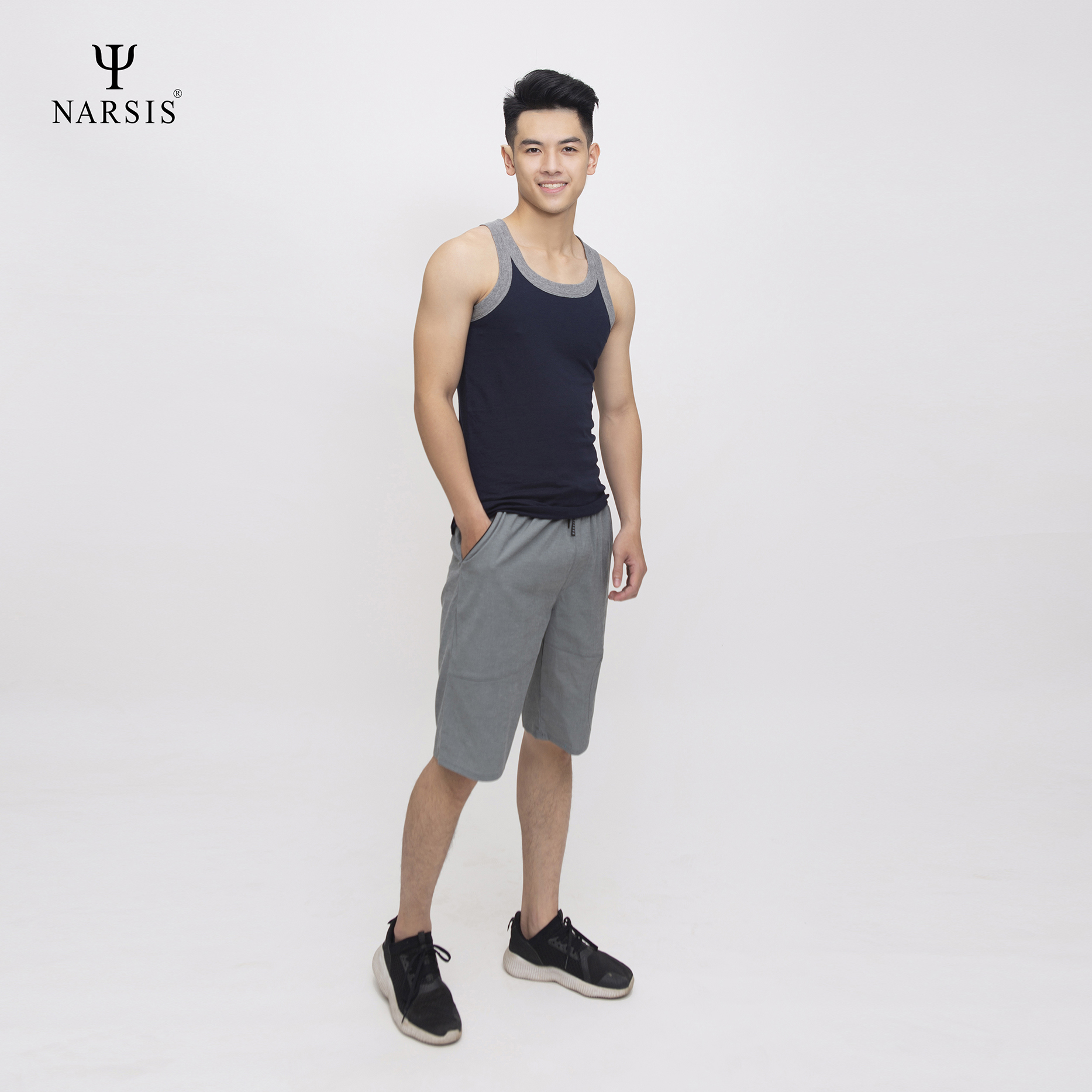 ÁO MAY Ô NAM D4055 NARSIS VẢI COTTON MỀM MẠI, CO GIÃN TỐT, VẢI THOẢI MÁI VẬN ĐỘNG, HÚT ẨM TỐT