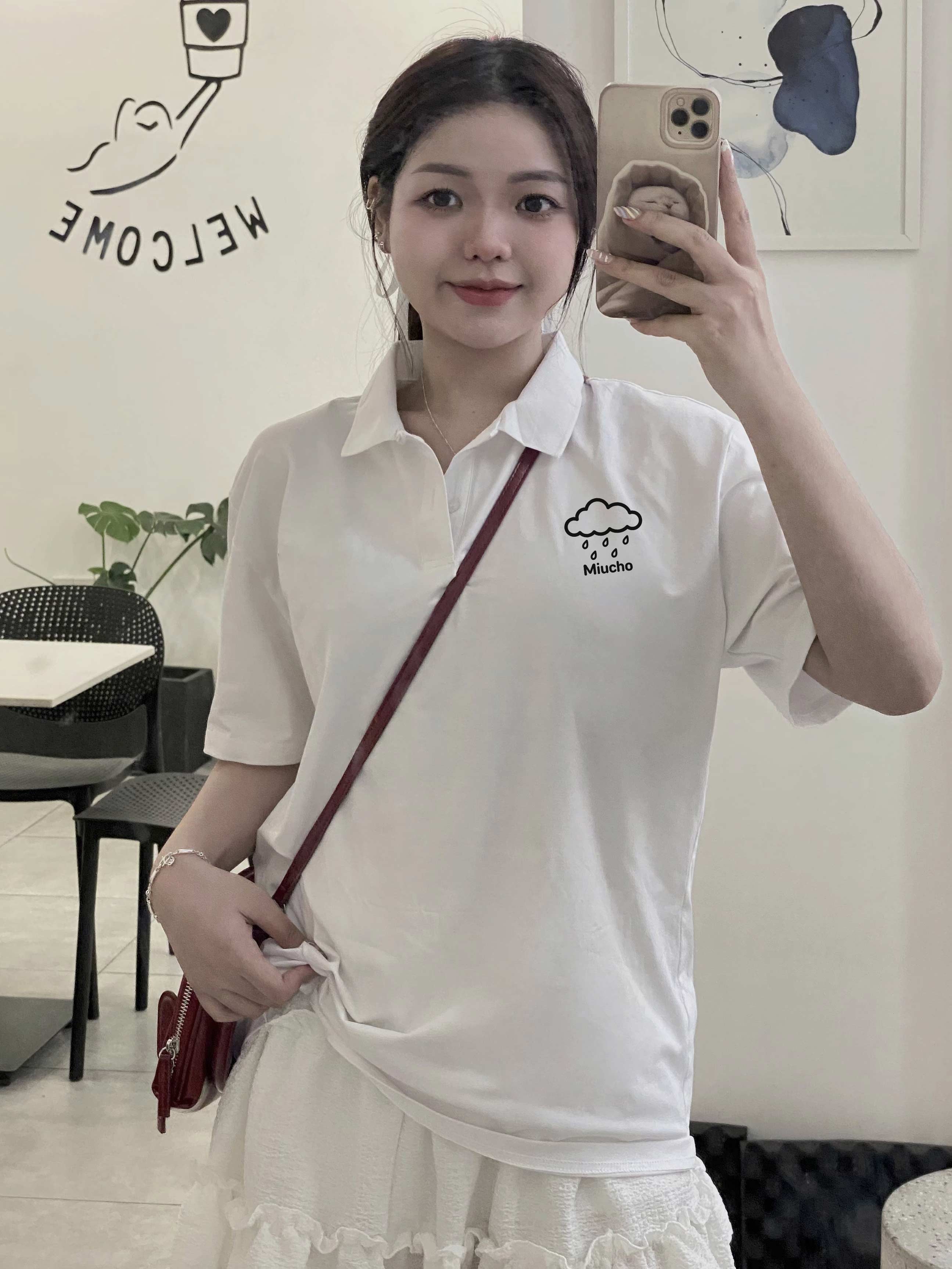 Áo polo nữ form rộng chất vải cotton co giãn thoáng mát PLD1698 Miucho in basic_thumbnail_6