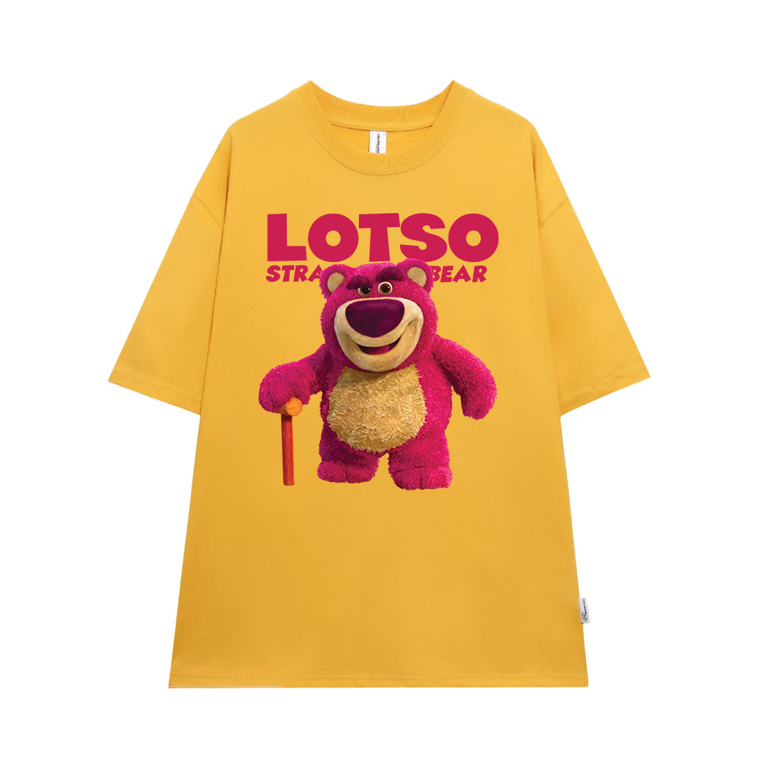 Áo thun gấu dâu lotso form rộng AT366 Miucho basic tee tay lỡ dành cho nam nữ in graphic_thumbnail_10