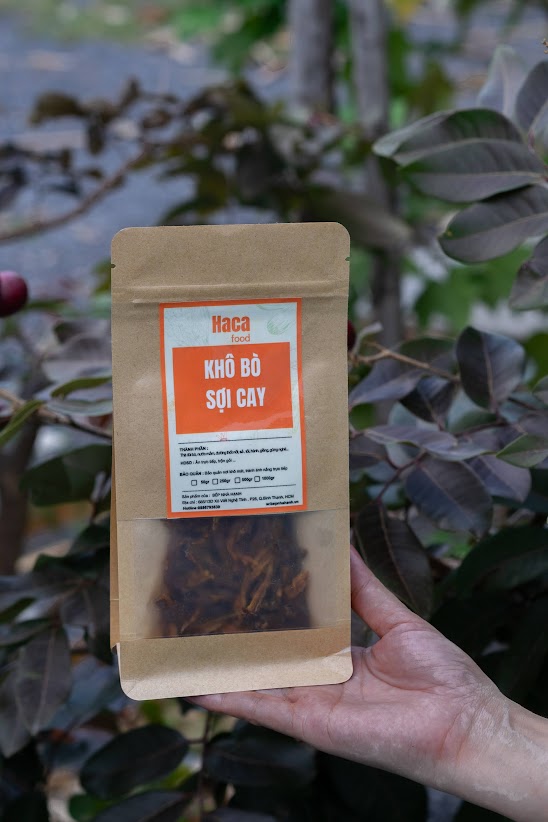 KHÔ BÒ SỢI TÚI  ZIP 100GR