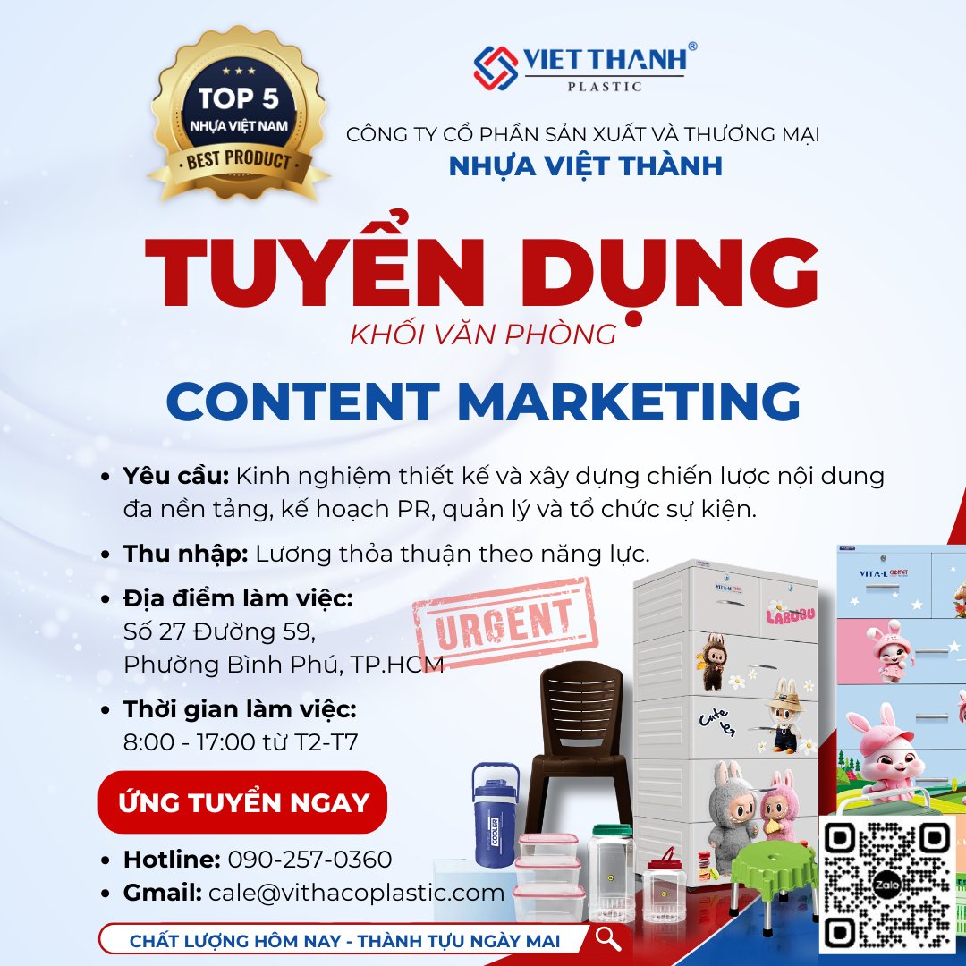 Tuyển dụng Content Markeing