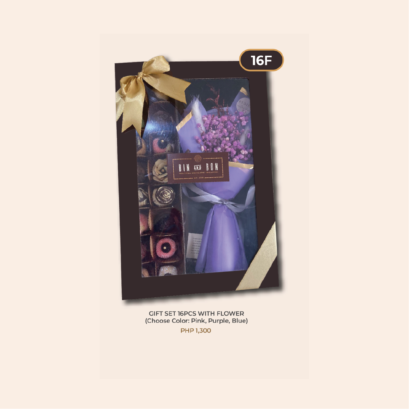 16PCS WITH DRIED FLOWER