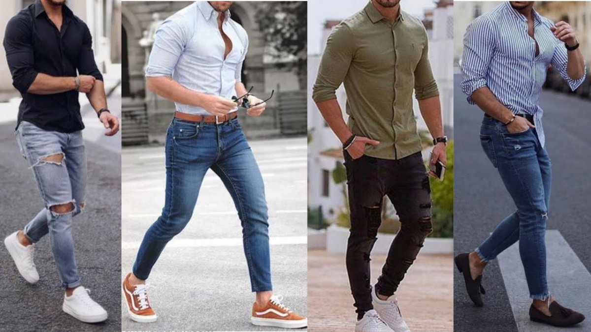 Phối áo sơ mi với quần âu đơn giản và thanh lịch