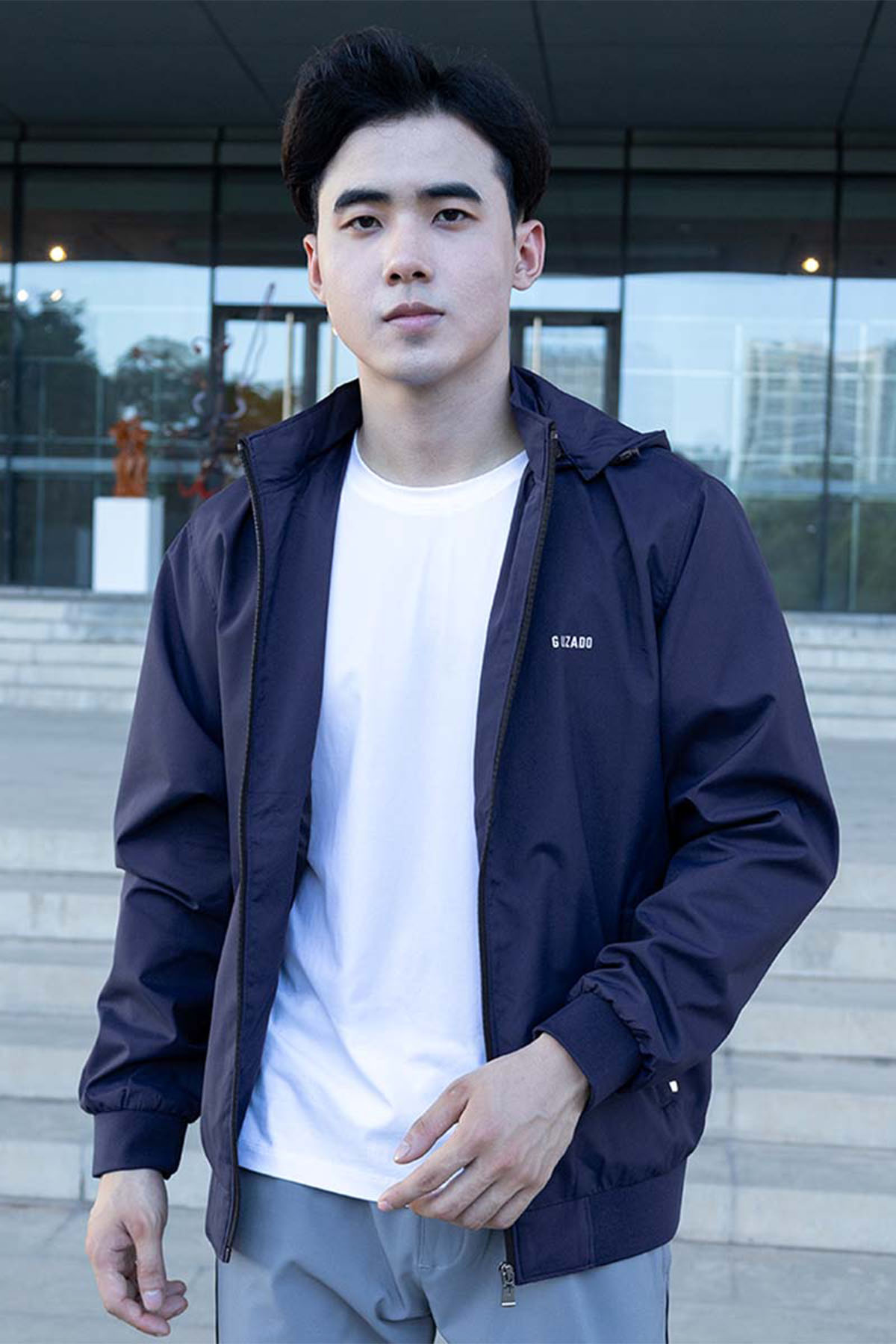 Áo Khoác Nam Có Mũ Daily Wear Chống UV, Chống Thấm Nước GAG2316_thumbnail_4