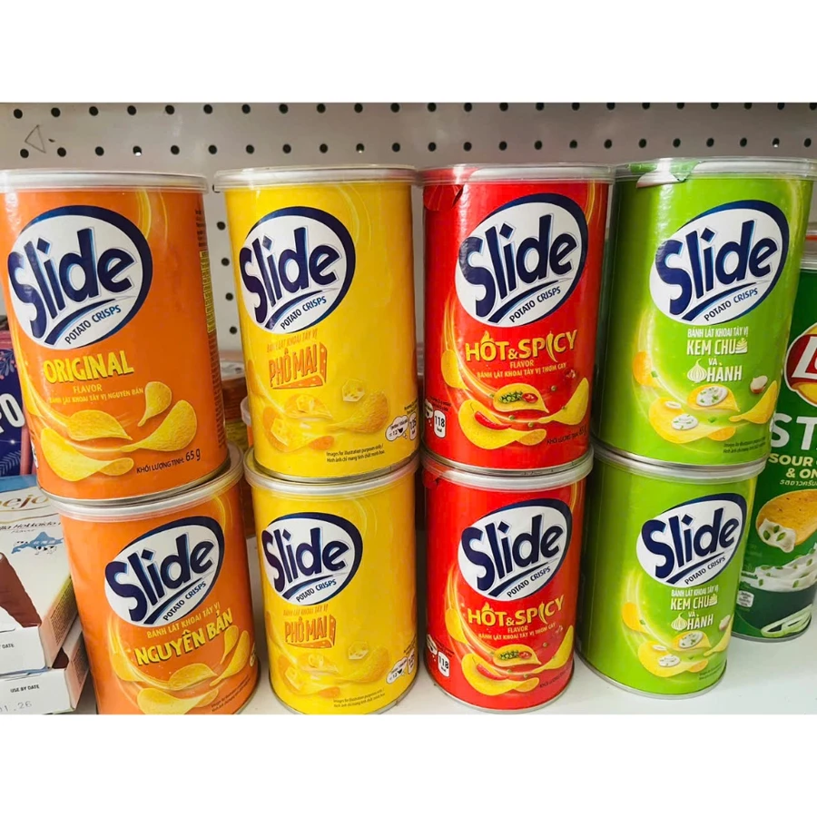 KHOAI TÂY LÁT SLIDE 65g vị nguyên bản