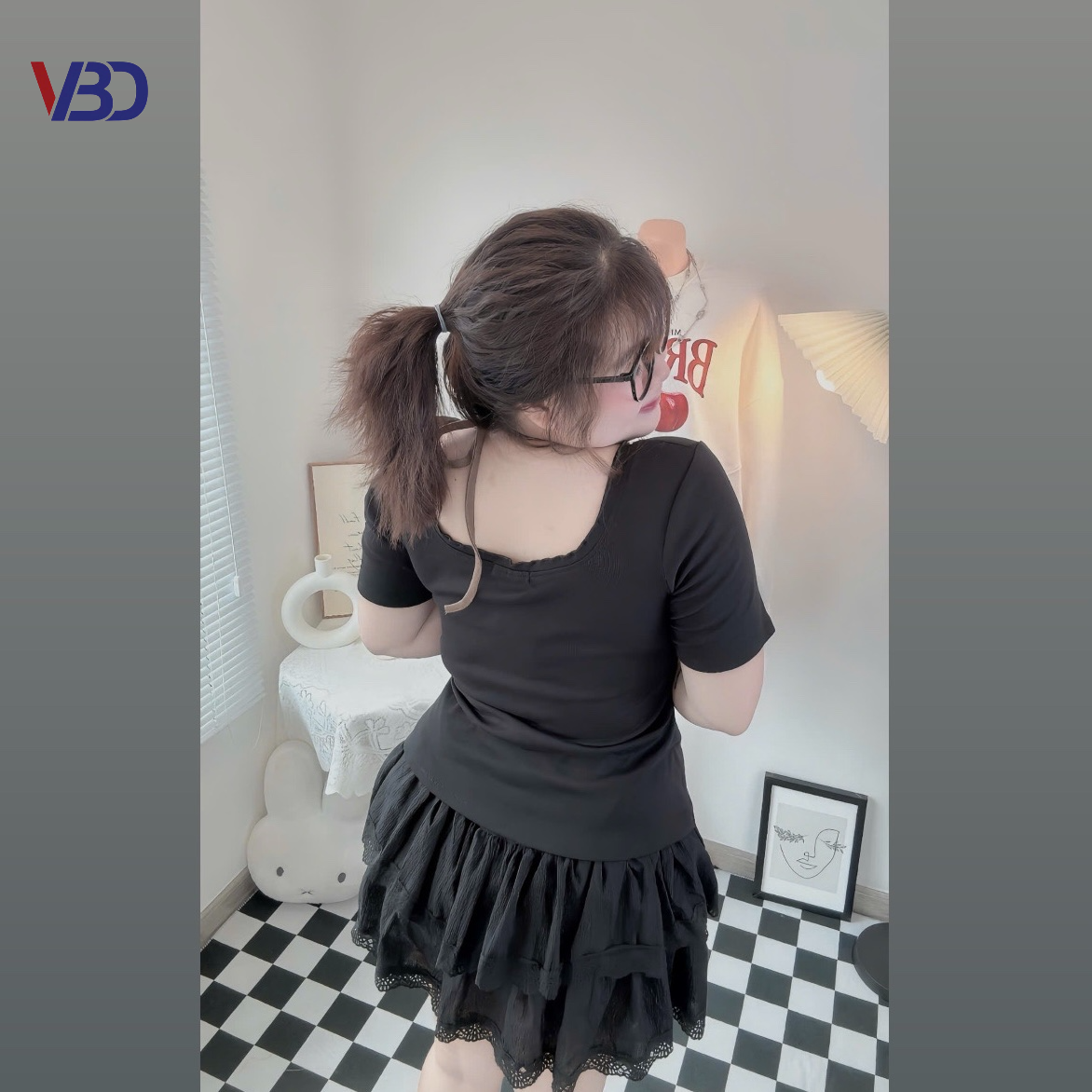 Chân váy ren lưng thun kiểu bigsize CV6010 dành cho nàng béo mập từ 55-90kg_thumbnail_6