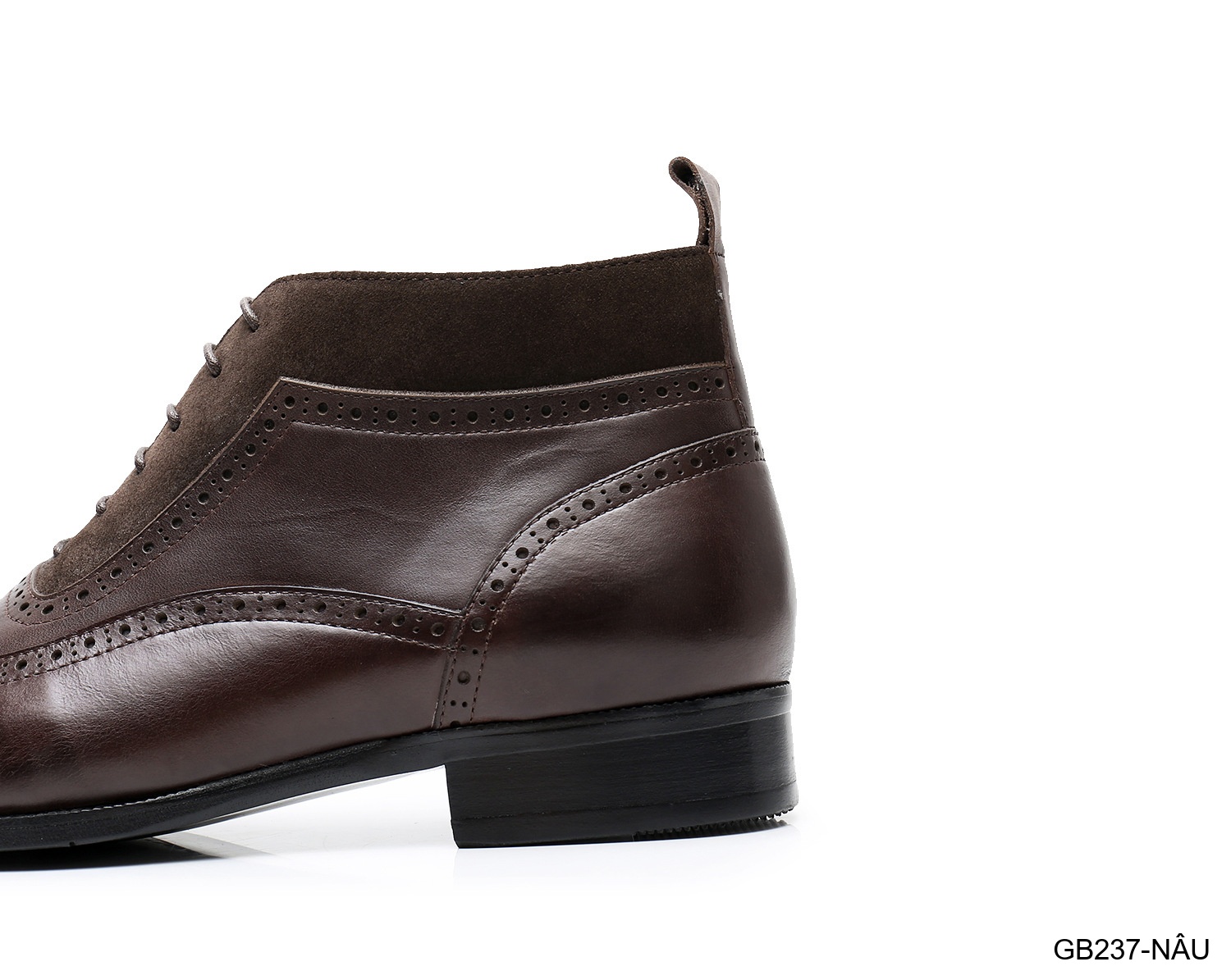 GB237 - Giày Chelsea Nam Da Bò Phong Cách Anh Quốc Đế Cao Su Chống Trượt Màu Đen Nâu_thumbnail_18