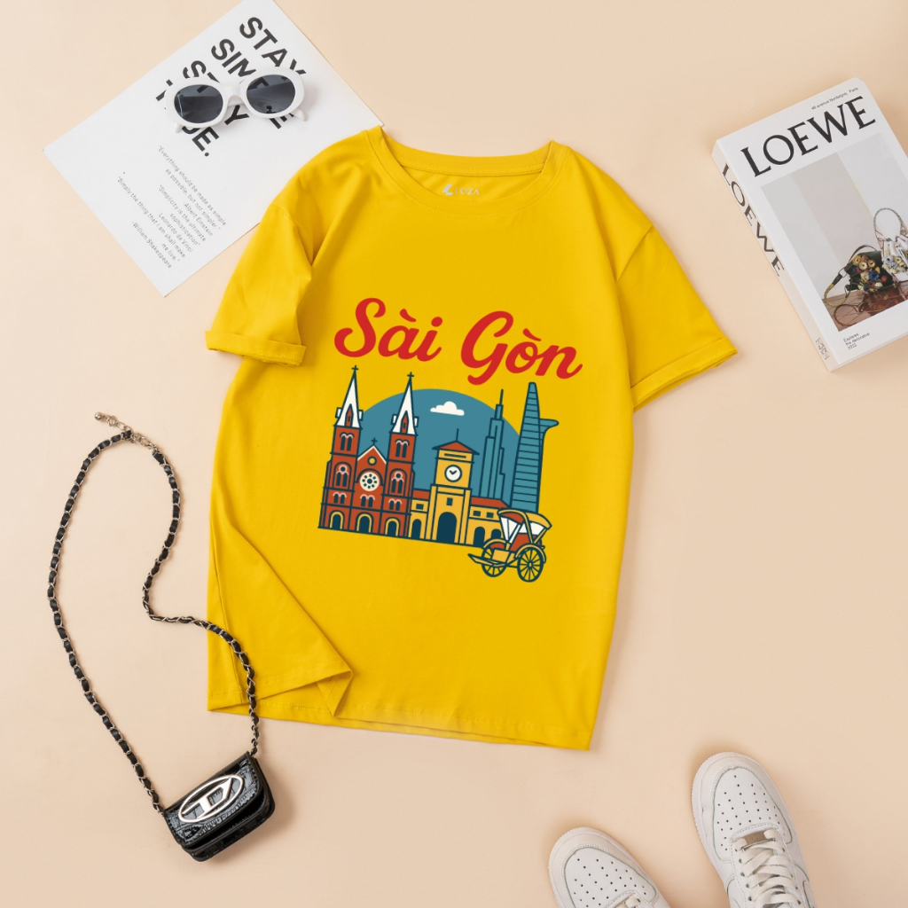 [Form rộng] Áo thun Du Lịch Sài Gòn 2025 - Áo phông nữ thời trang Loza G309_thumbnail_9
