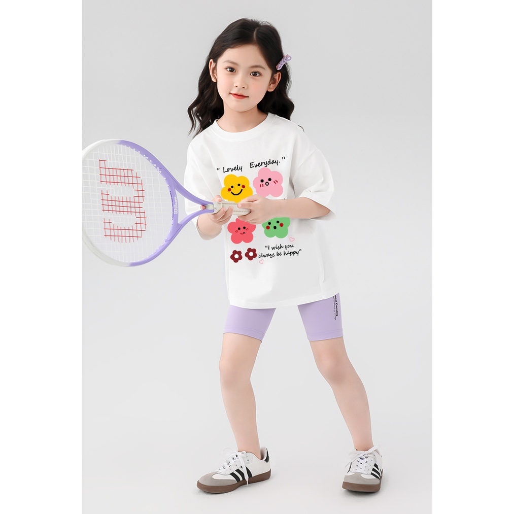 Áo thun cho bé gái form rộng AED1171 Miucho Kid tay ngắn cổ tròn in graphic_thumbnail_6