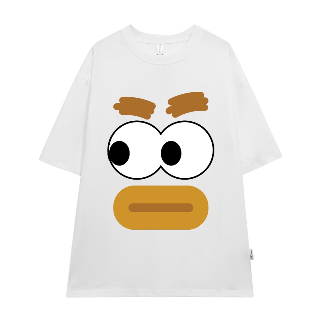 Áo thun couple cặp đôi hình thú mỏ vịt form rộng unisexATD1059 Miucho tay lỡ cổ tròn in artwork_thumbnail_20