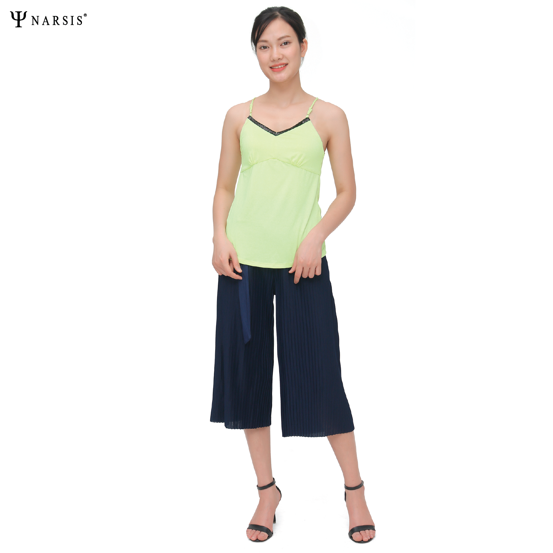 ÁO DÂY NỮ KIỂU - L7021 NARSIS CHẤT LIỆU THOÁNG MÁT, DỄ CHỊU, THOẢI MÁI CẢ NGÀY, DỄ VẬN ĐỘNG_thumbnail_2