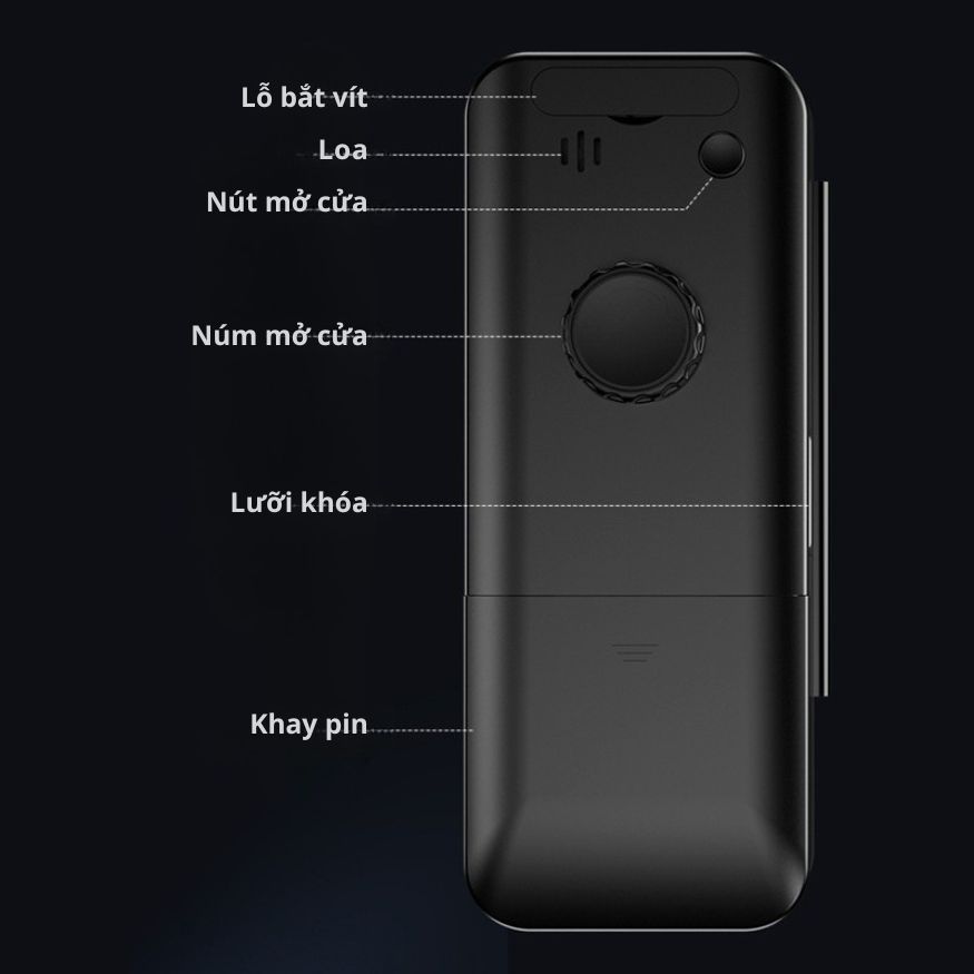 Khóa Cửa Thông Minh Kachi MK45 cho cửa không có khung như cửa kính, cửa gỗ trượt – Mở Khóa App + Vân tay + Chìa khóa + Thẻ từ + Mã số_thumbnail_8