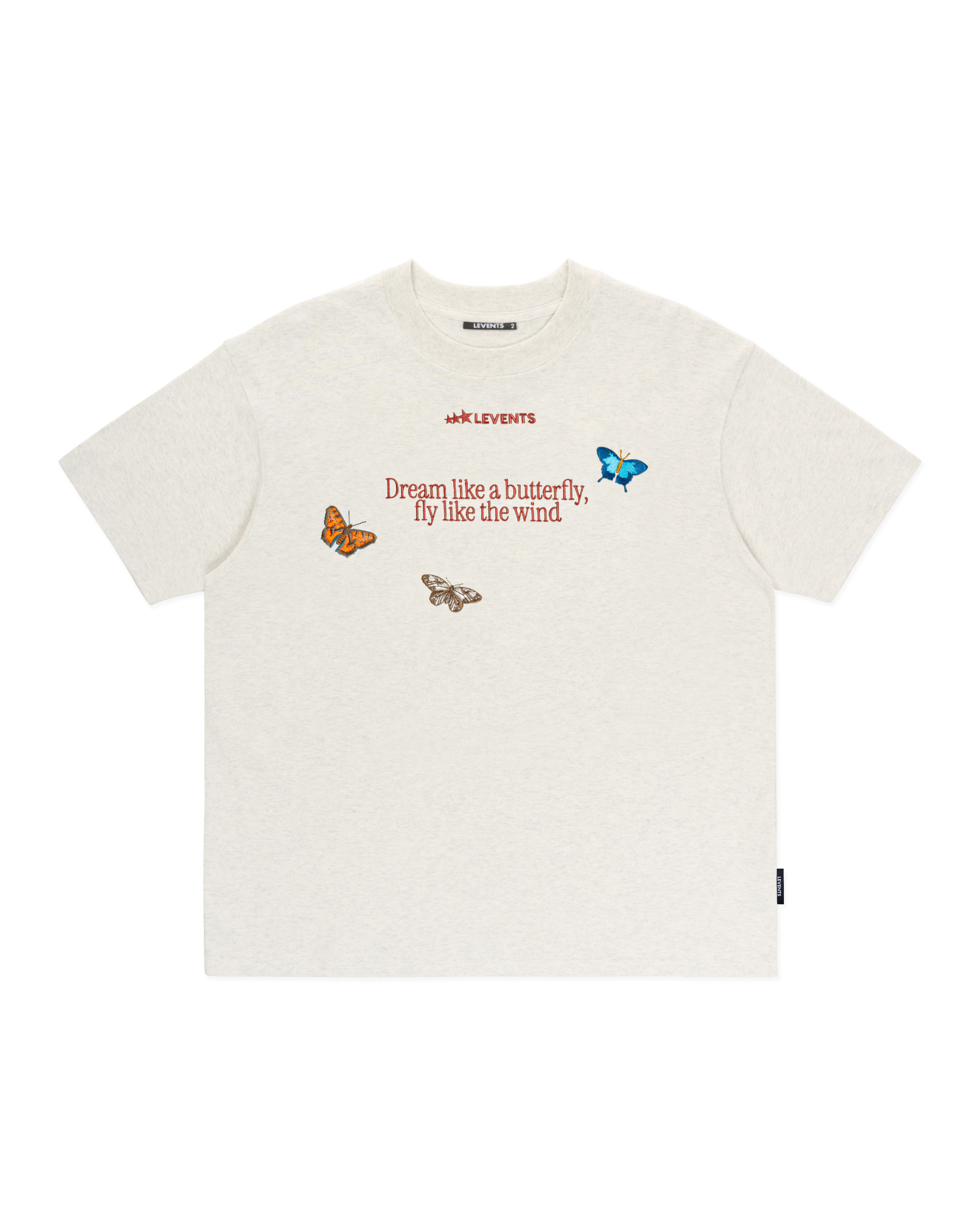 Levents® Butterfly Oversized Tee/ Grey
