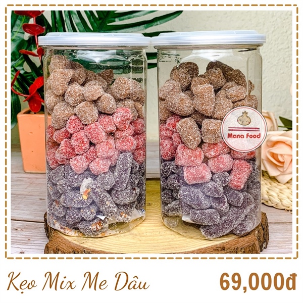 Mix Kẹo Me - Dâu Tây - Dâu Tằm