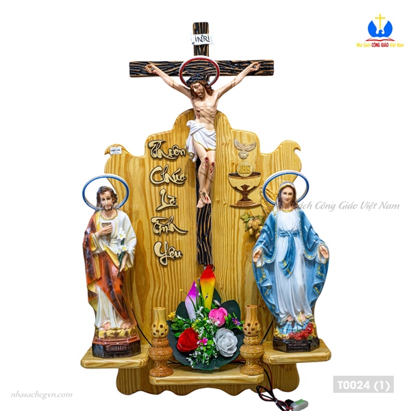 Bàn thờ phông toà tượng Chúa 50cm ✔