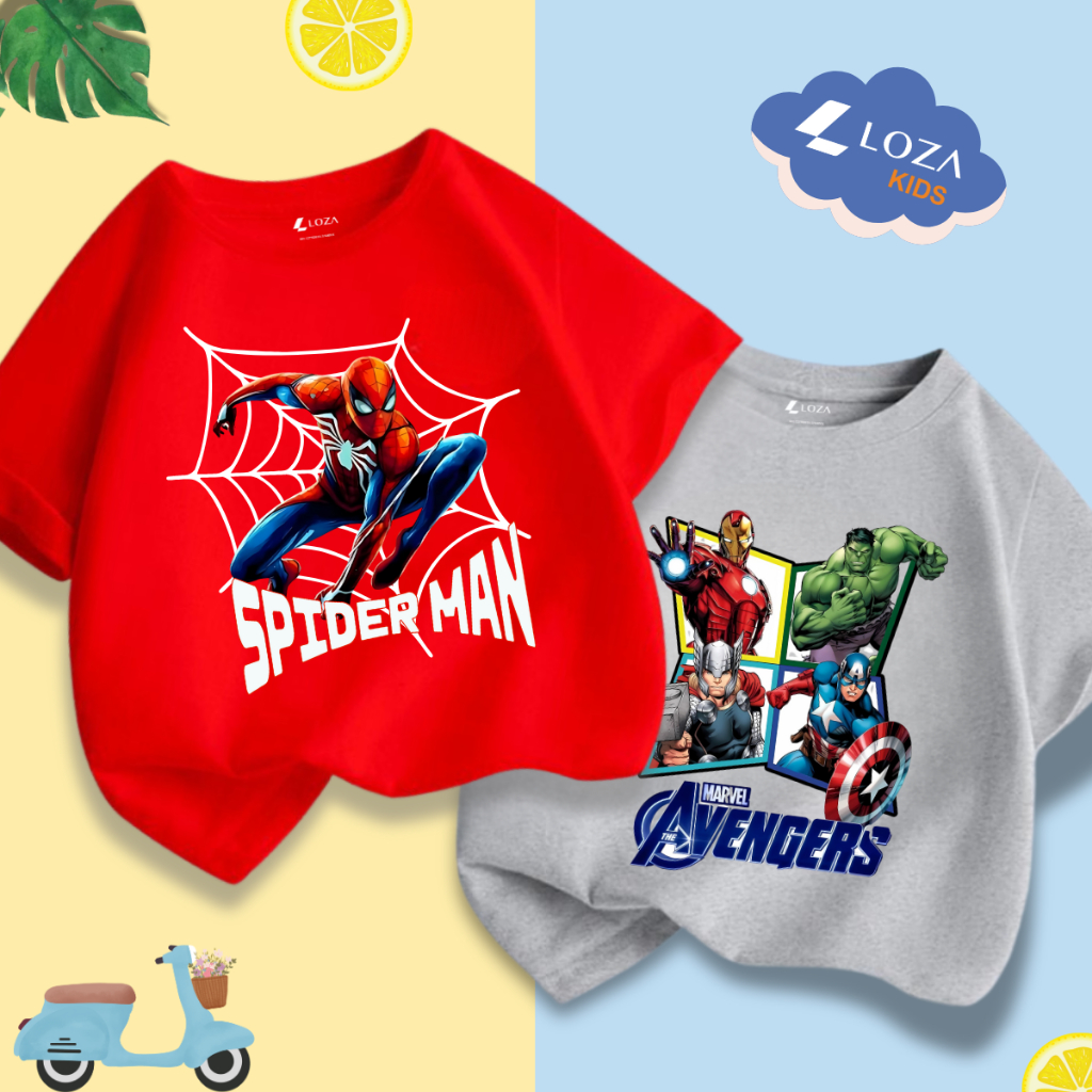 Áo thun bé trai in hình BST Marvel - Loza Kids Mã CA007_thumbnail_2