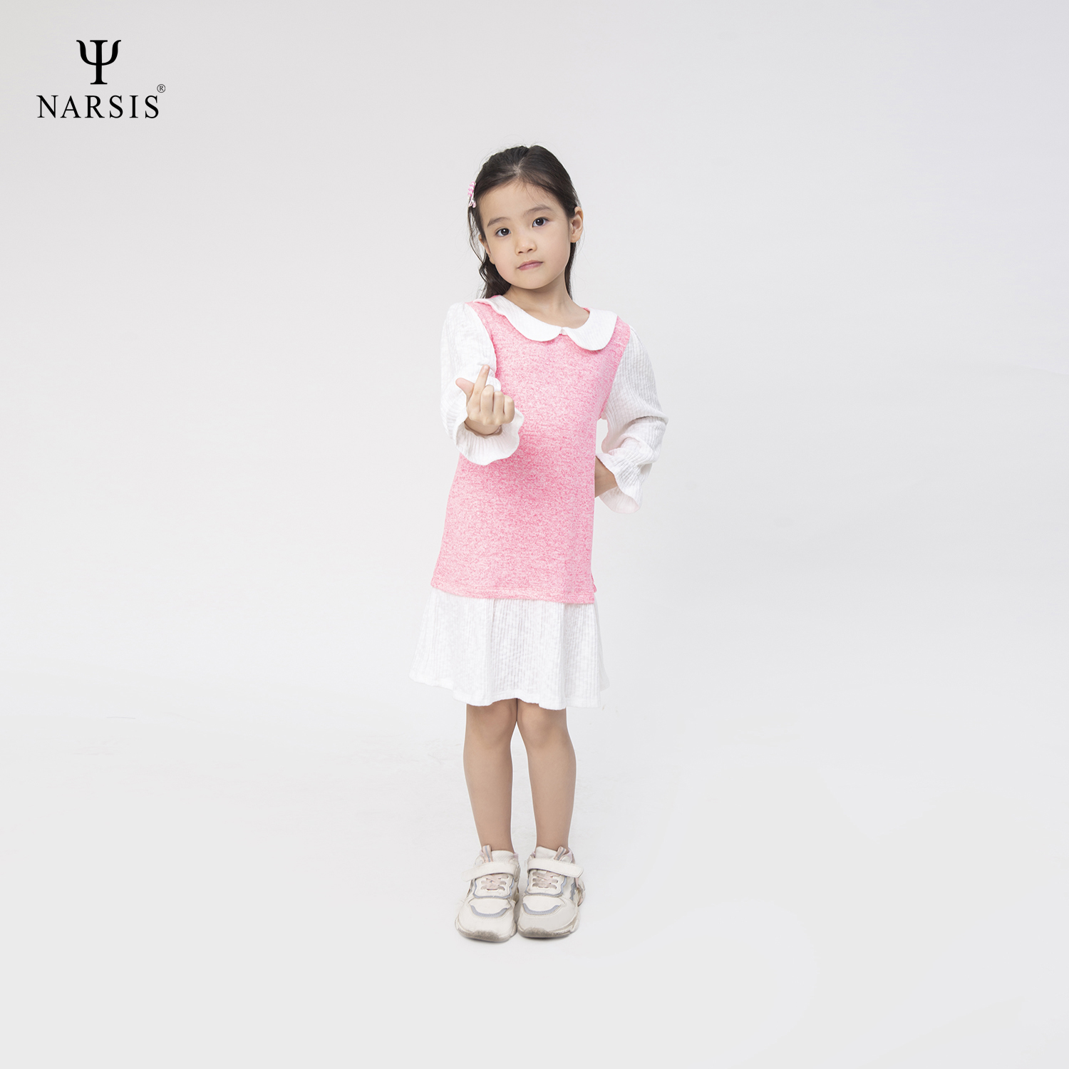 VÁY BÉ GÁI KB0019 NARSIS VẢI LEN COTTON ẤM ÁP, THOÁNG MÁT, GIỮ ẤM TỐT, MỀM MẠI, GIỮ ẤM TỐT, MỀM MẠI_thumbnail_2