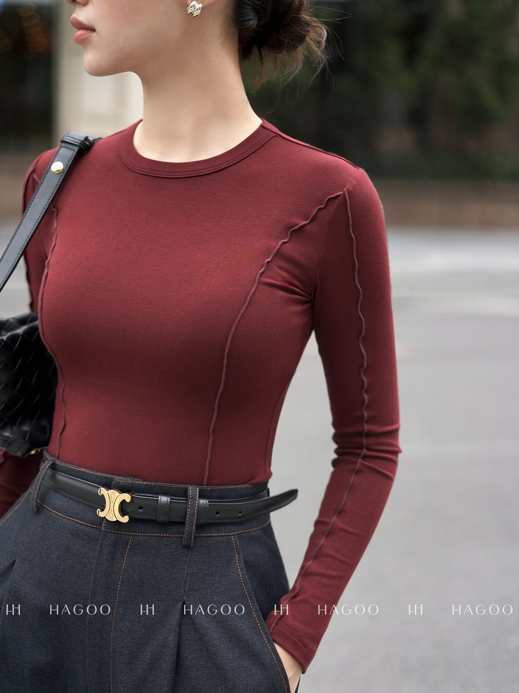 Áo thun cổ tròn bấu ly bèo HAGOO_thumbnail_13