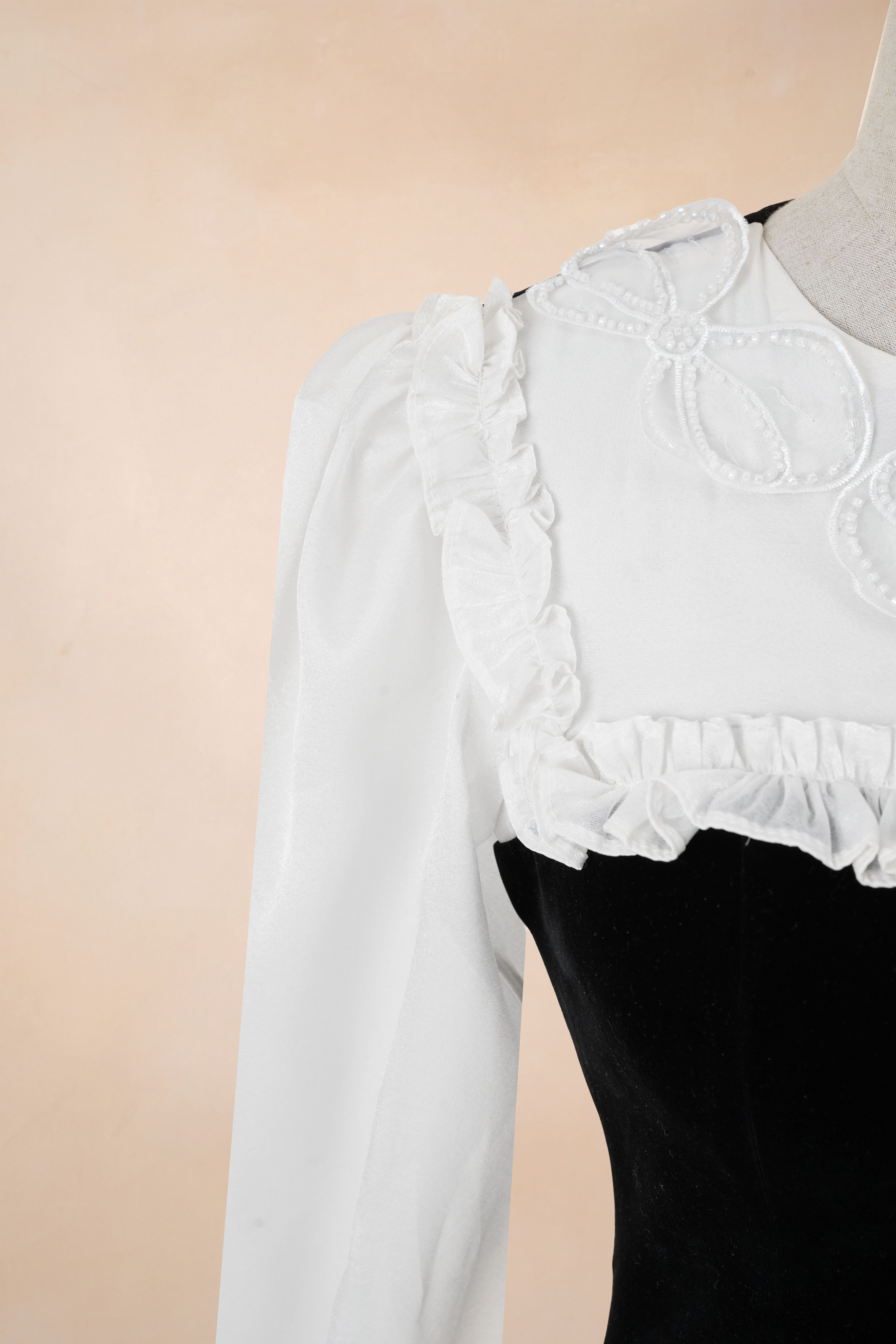 Đầm Chữ A Phối Tơ Tag Nơ_thumbnail_3