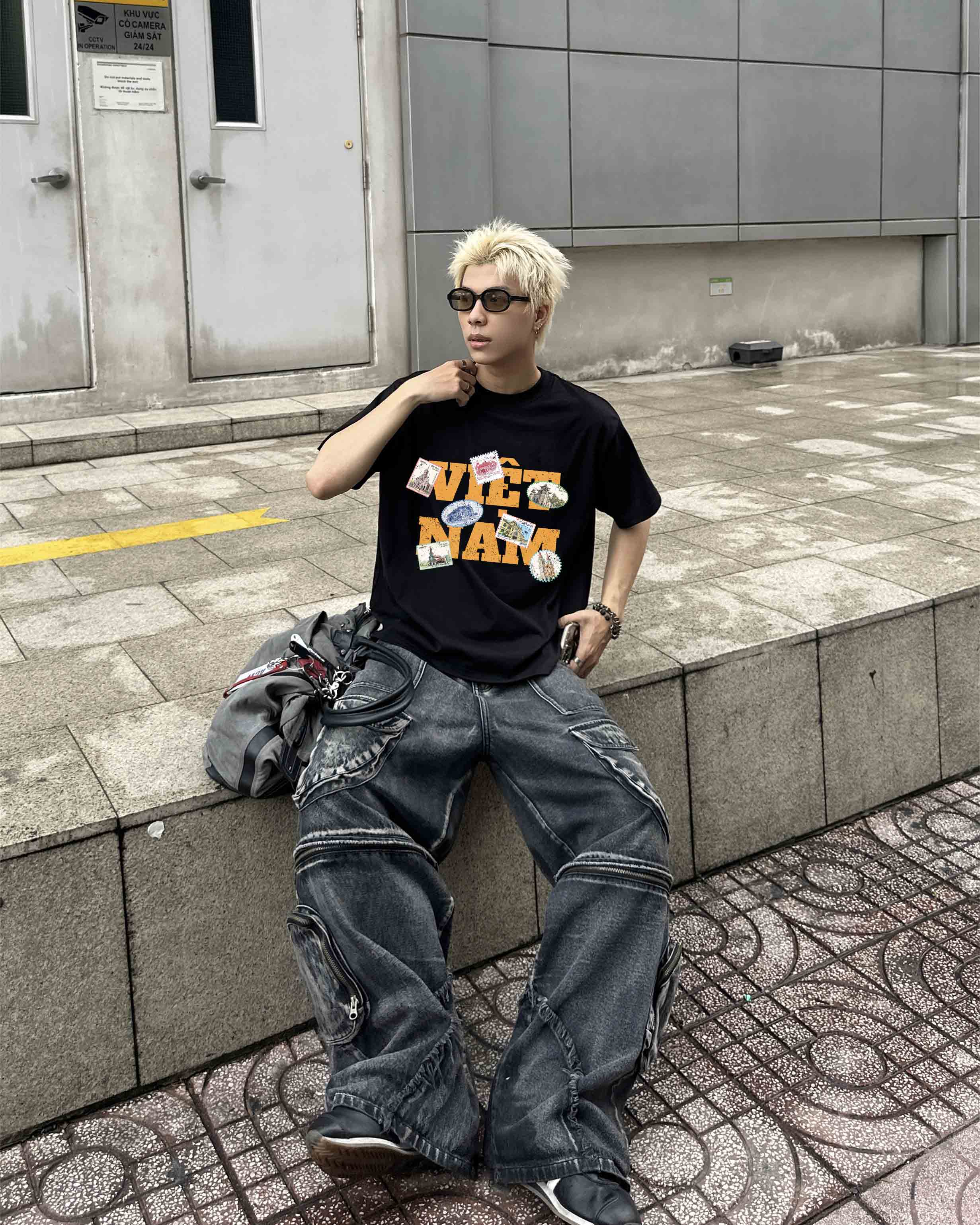 Áo phông local brand Việt Nam tôi yêu form boxy 2223 Miucho Club vải cotton 2c 250gsm cổ tròn in mix_thumbnail_5