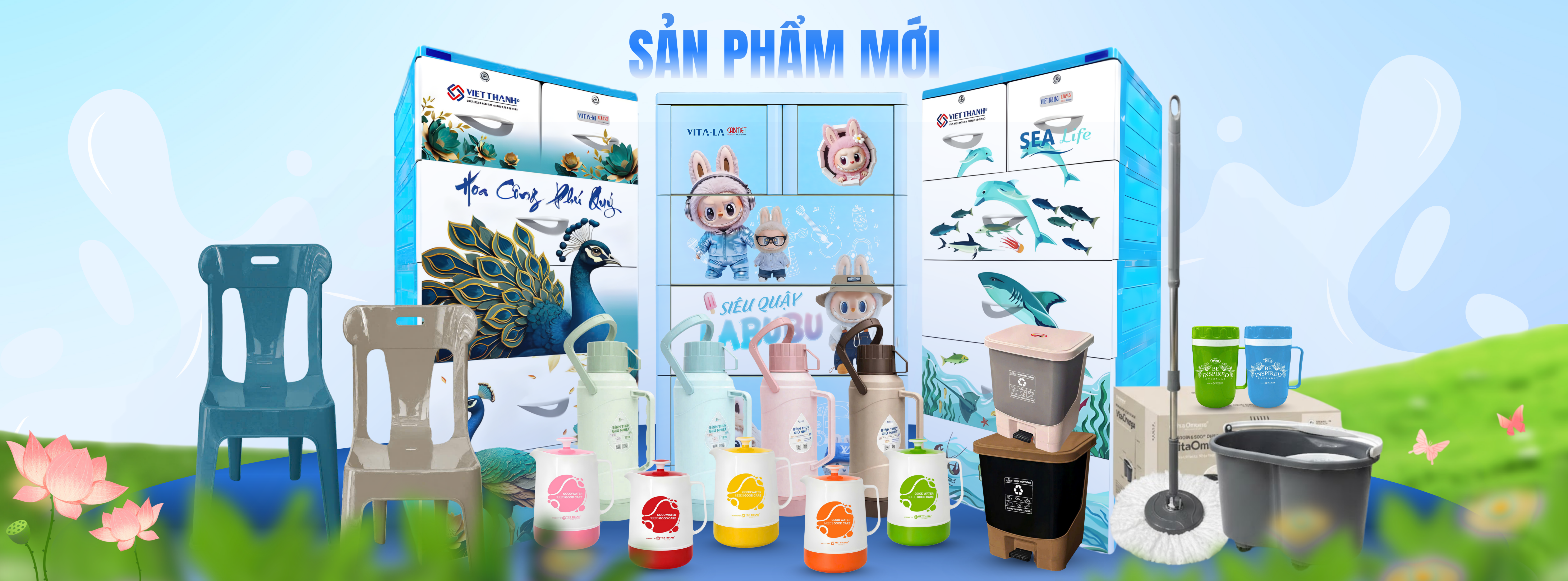 Banner website sản phẩm mới VT