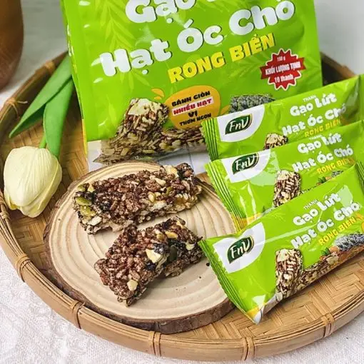 THANH GẠO LỨT ÓC CHÓ rong biển