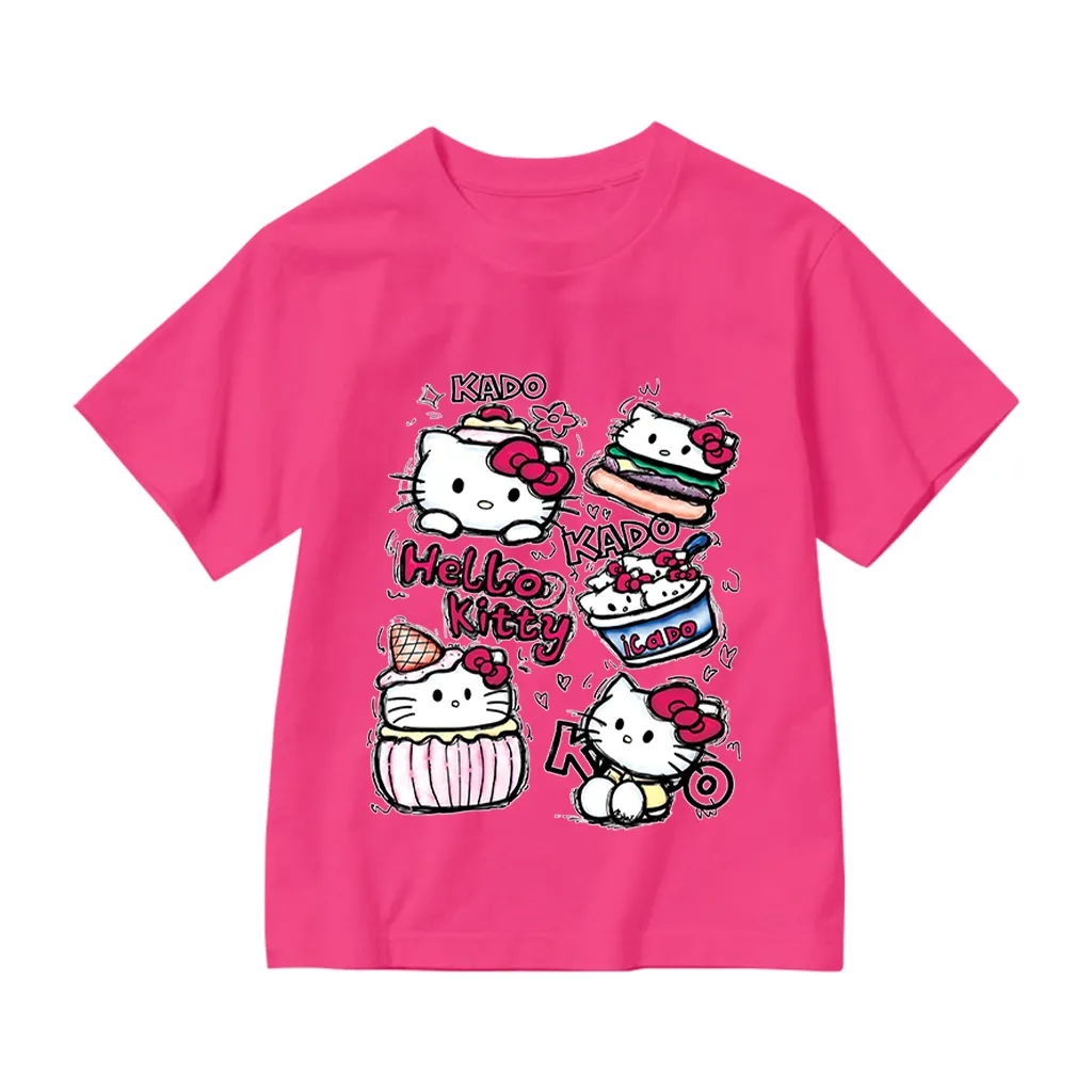 Áo thun cho bé gái Kado vải cotton thoáng mát dày dặn Hello Kitty cổ tròn in mix 2867_thumbnail_15