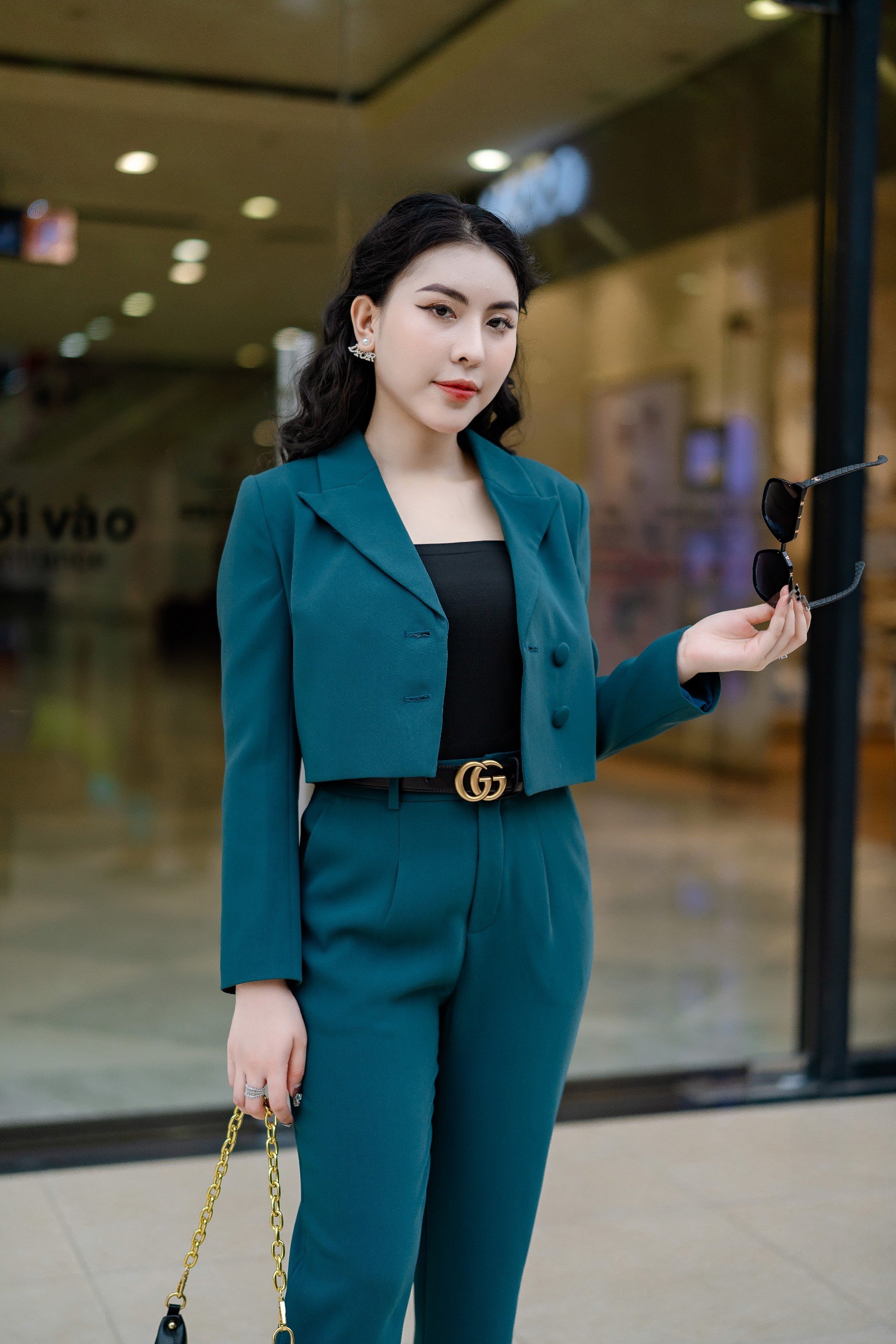 SET VEST CROPTOP MÀU XANH SUSAN_thumbnail_2