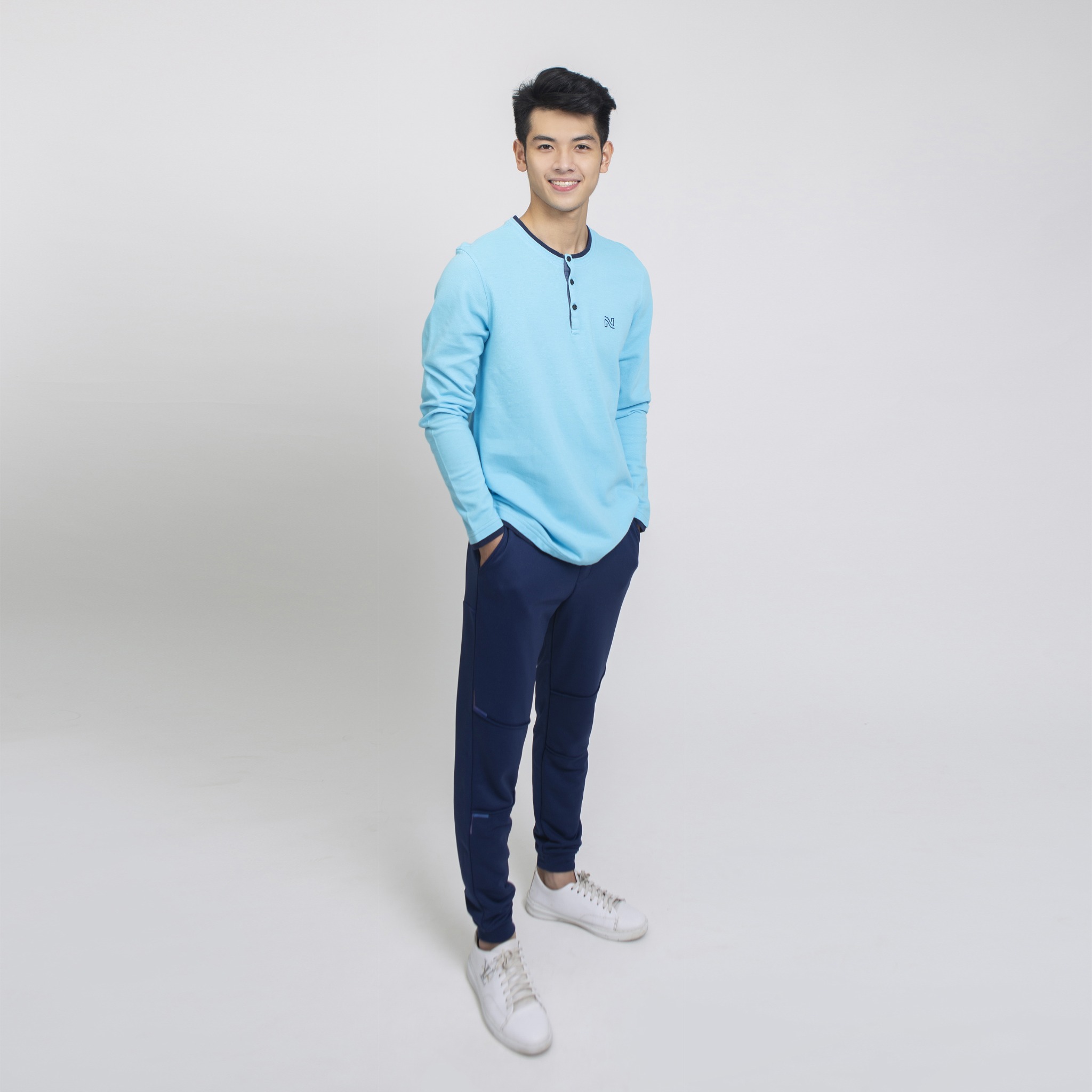 ÁO THU ĐÔNG NAM D7070 NARSIS CHẤT LIỆU THOÁNG MÁT, DỄ CHỊU, THOẢI MÁI CẢ NGÀY, DỄ VẬN ĐỘNG_thumbnail_0